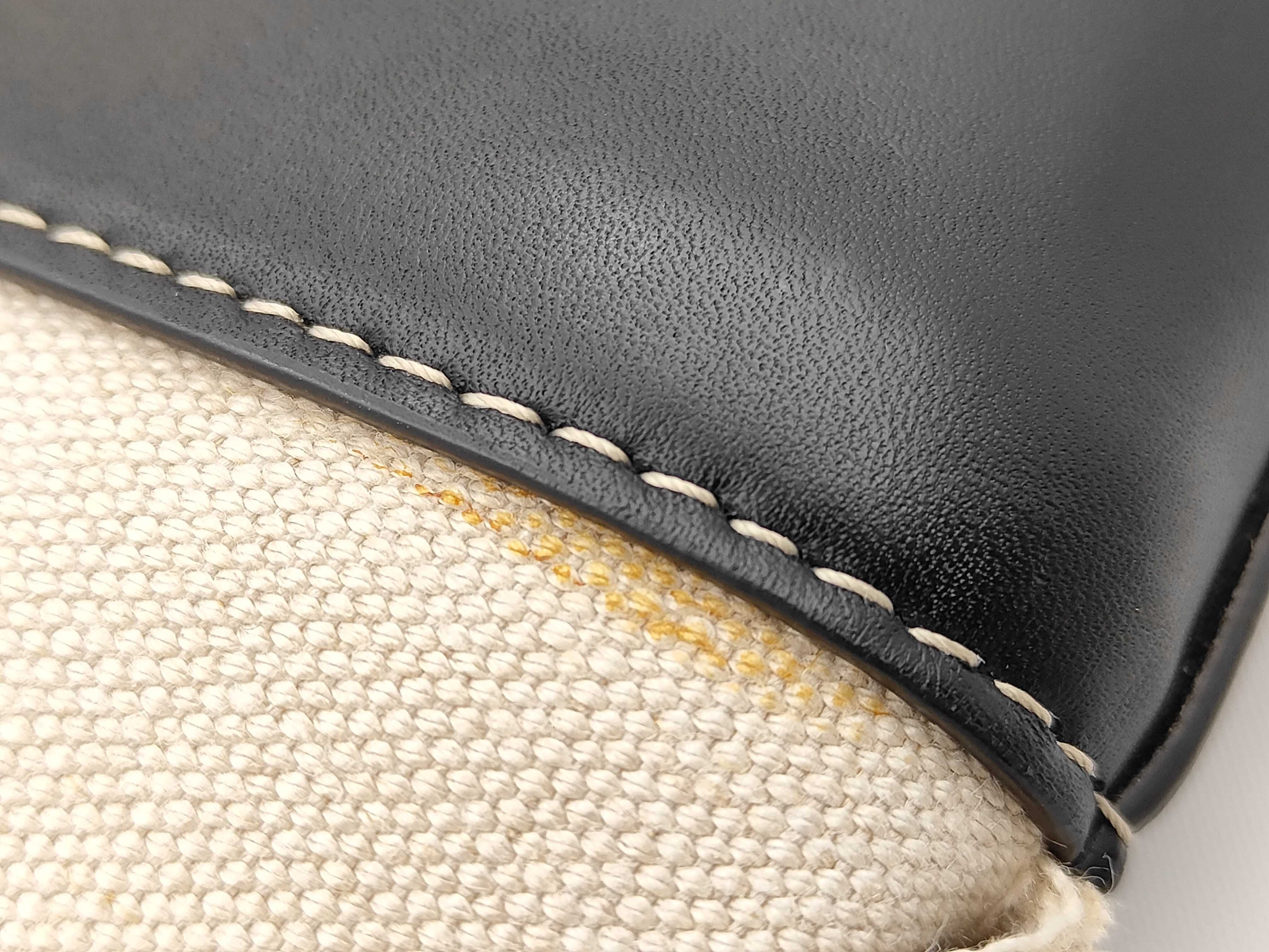 Intrecciato Canvas Leather Handbag — view 12