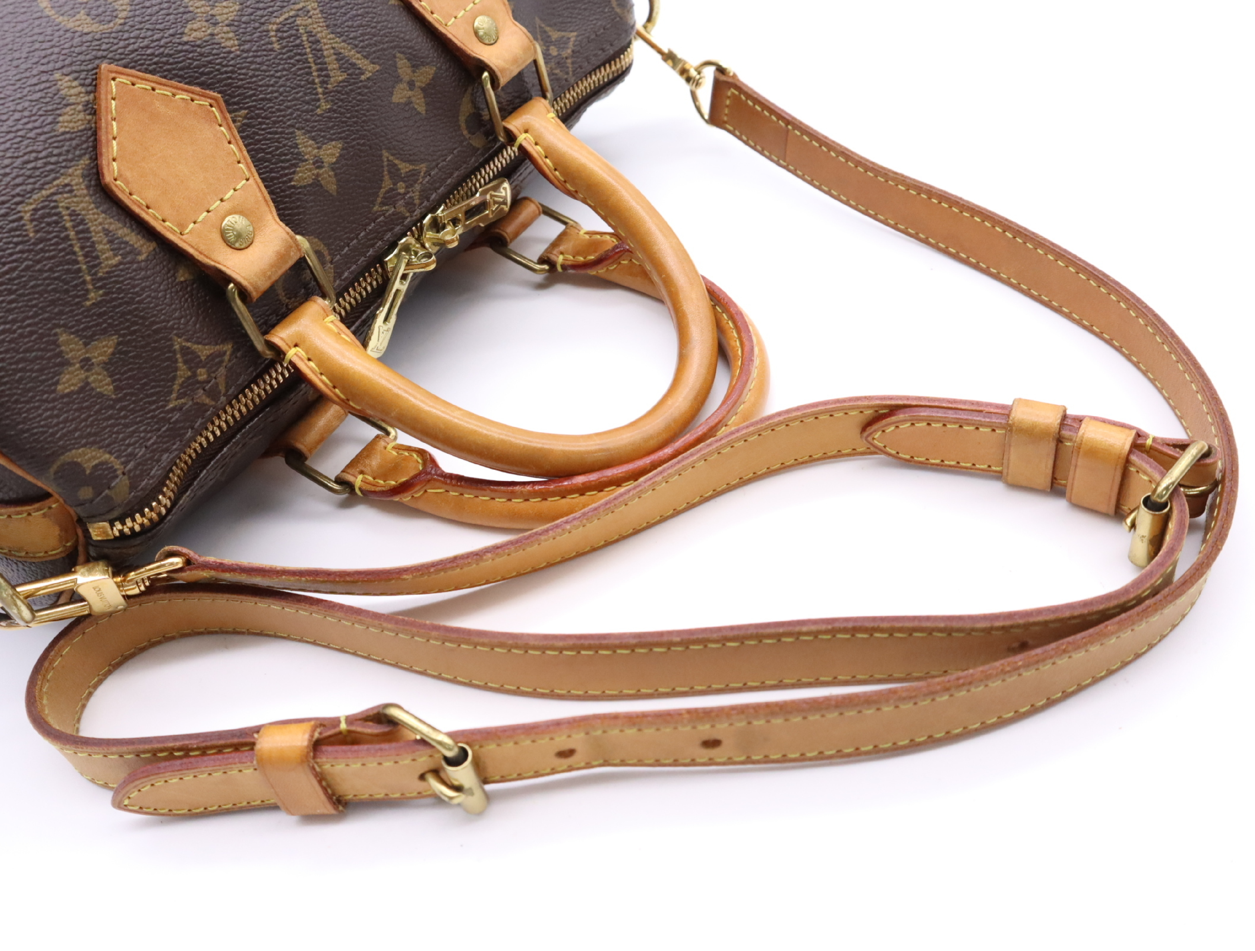 M41113 Monogram Speedy Bandoulière 25 Handbag with Shoulder Strap and 2 Keys — view 12