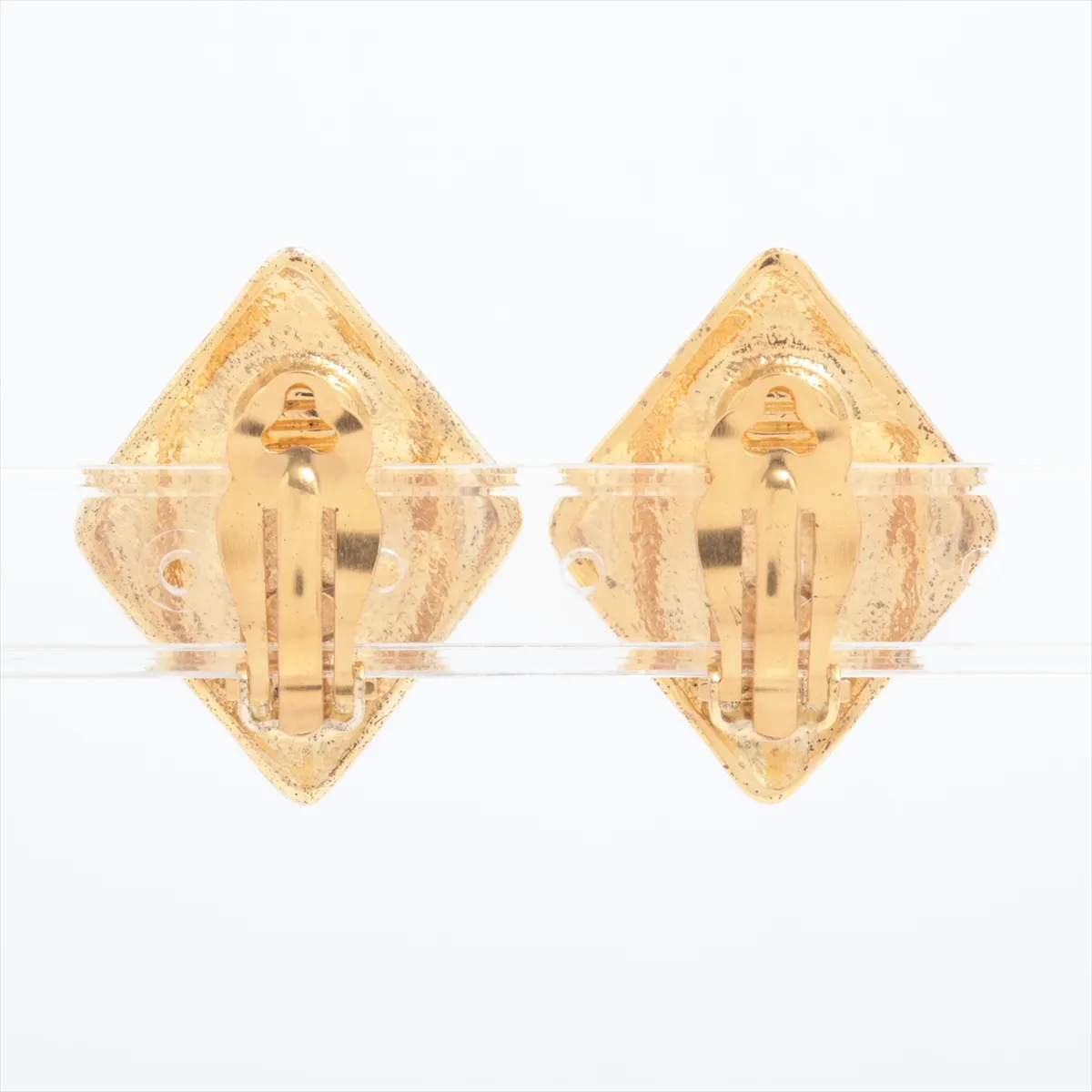 Coco Mark 97P Earrings (Pair) GP Gold. Shows signs of wear: — view 2