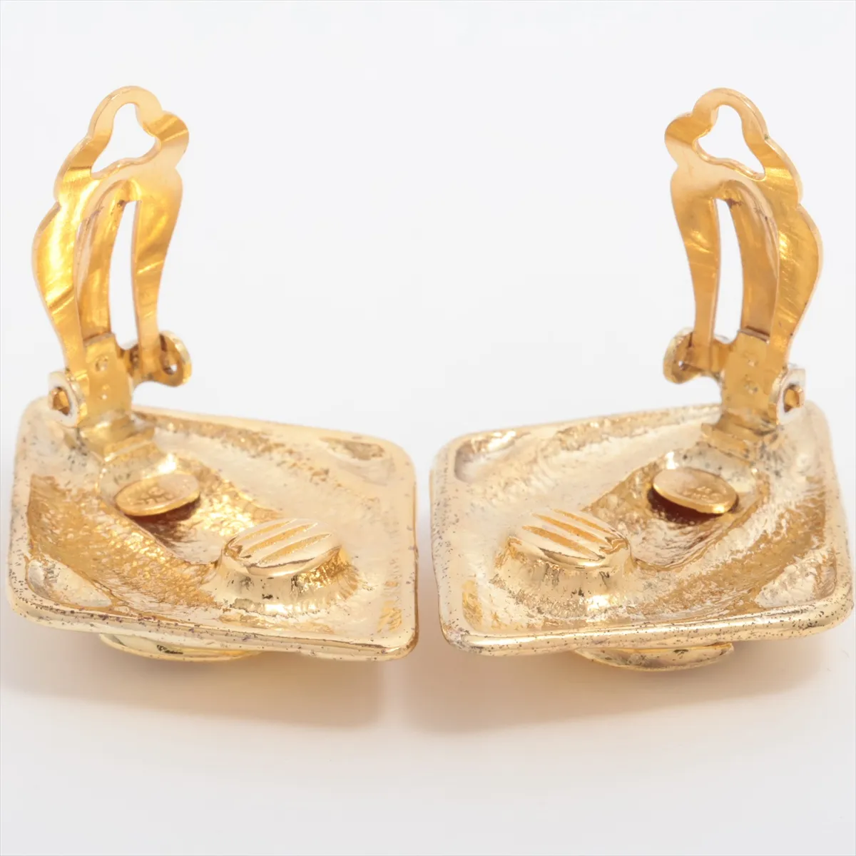 Coco Mark 97P Earrings (Pair) GP Gold. Shows signs of wear: — view 4