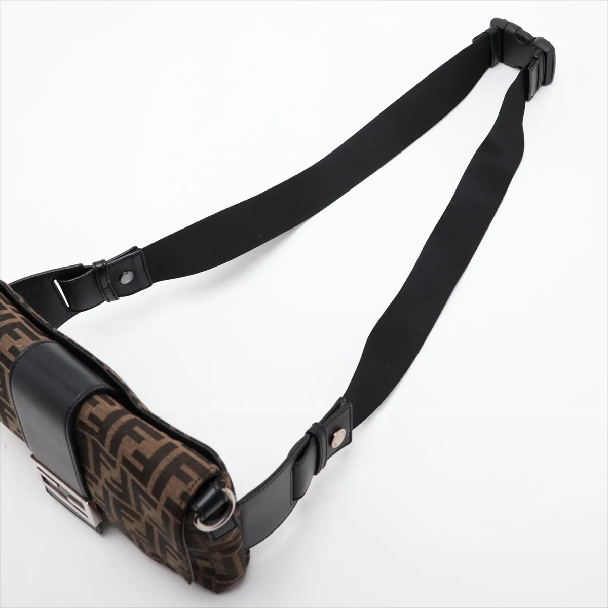Zucca Mamma Bucket Canvas x Leather 2-Way Shoulder Bag Brown x Black 7VA472 — view 5