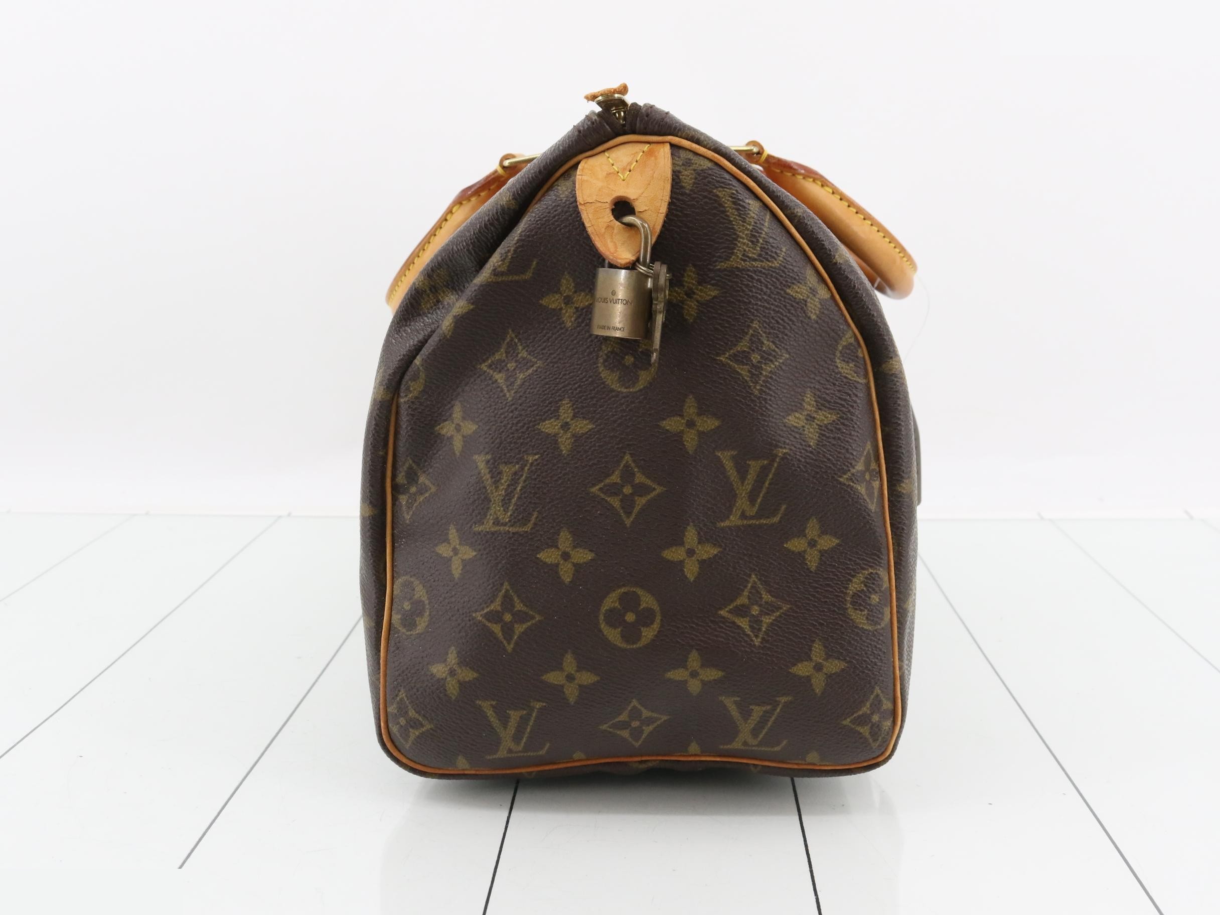 Speedy 30 Monogram with padlock and key — view 3