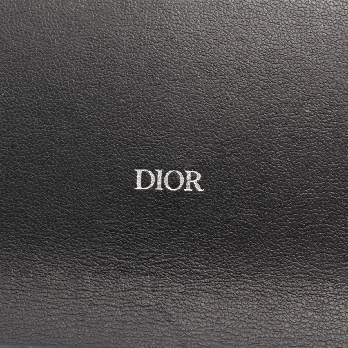 Oblique Gravity Leather Long Wallet, Black — view 10