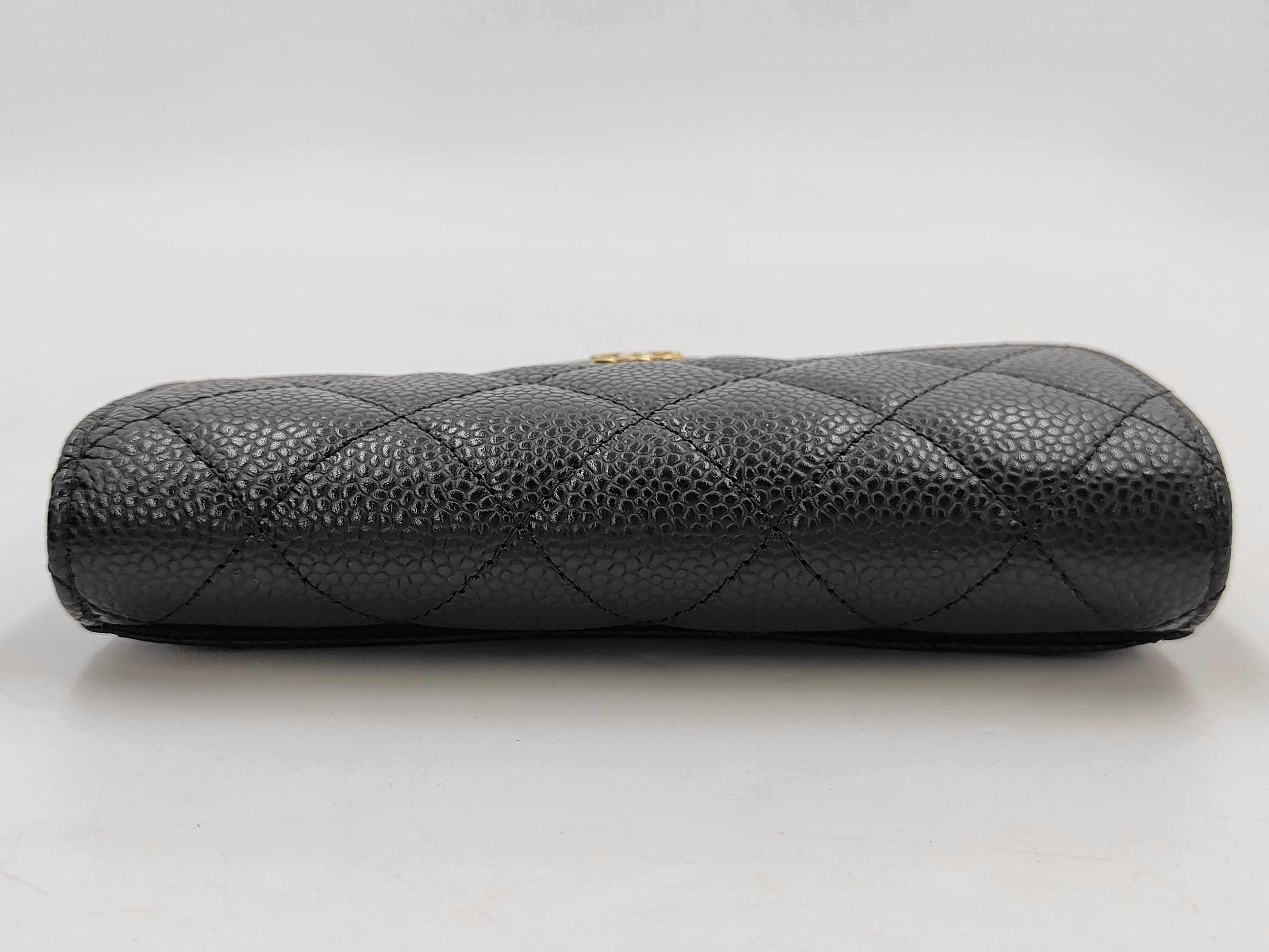 Caviar Skin Matelassé Medium Flap Wallet — view 5