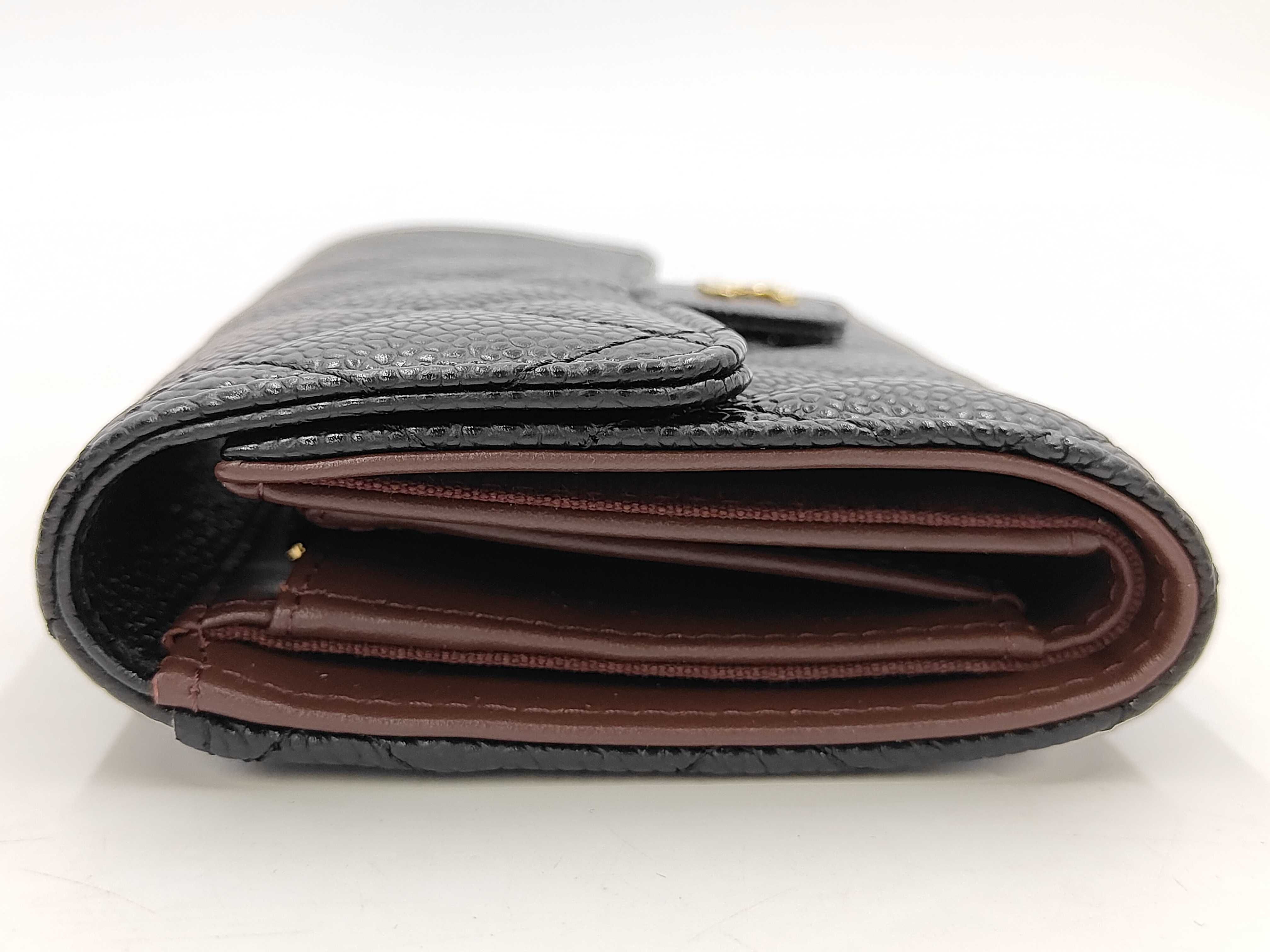 Caviar Skin Matelassé Medium Flap Wallet — view 6