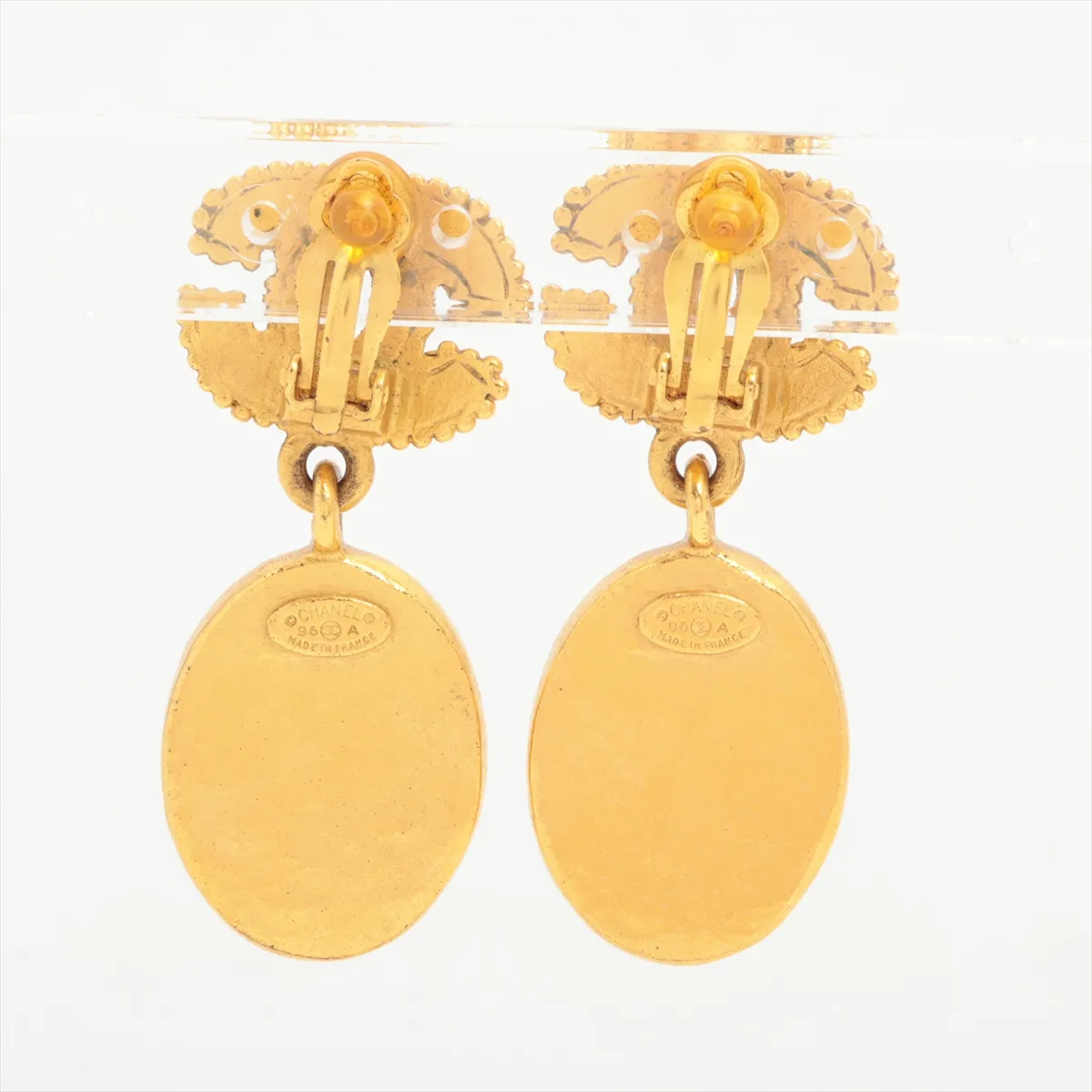 Cocomark 96A Earrings (for both ears) GP x Colored Stone Gold — view 2