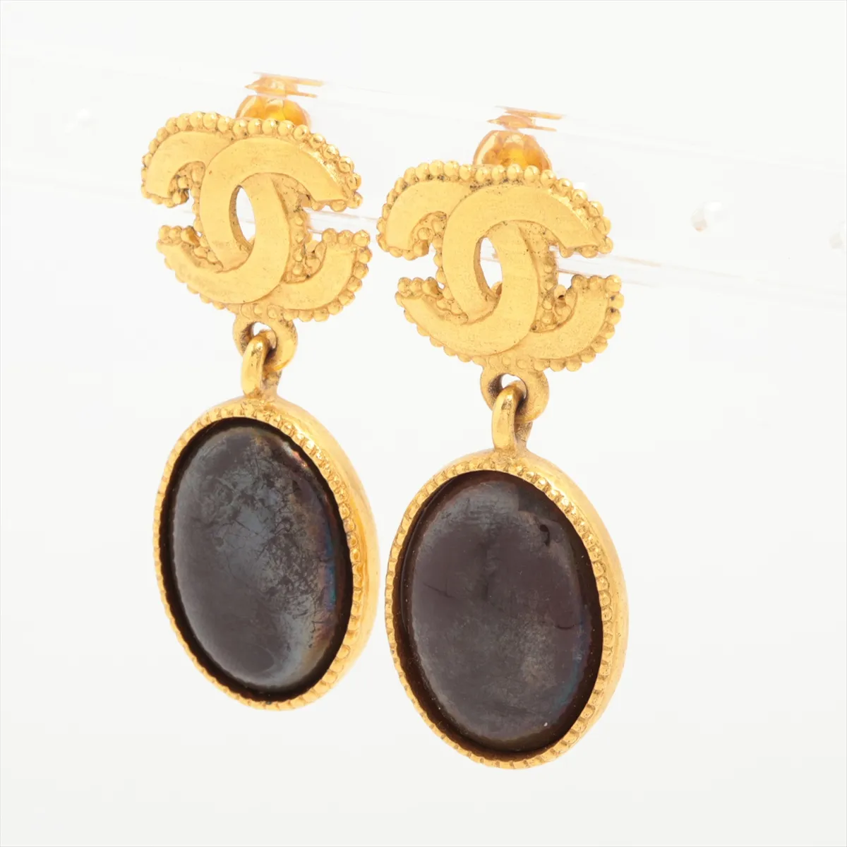 Cocomark 96A Earrings (for both ears) GP x Colored Stone Gold — view 3