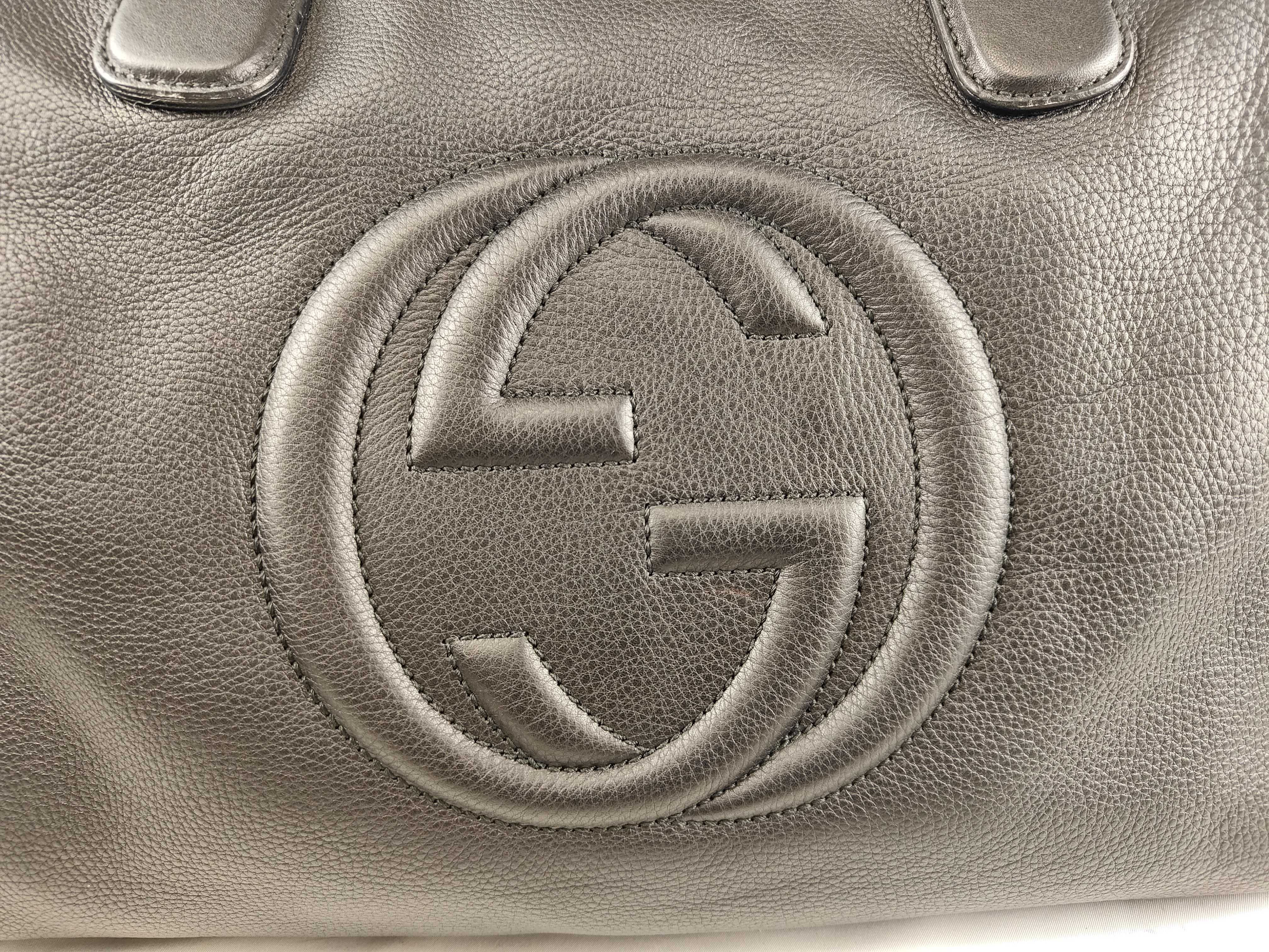 Soho Interlocking G 282306 GG Leather Hand Tote Bag — view 10