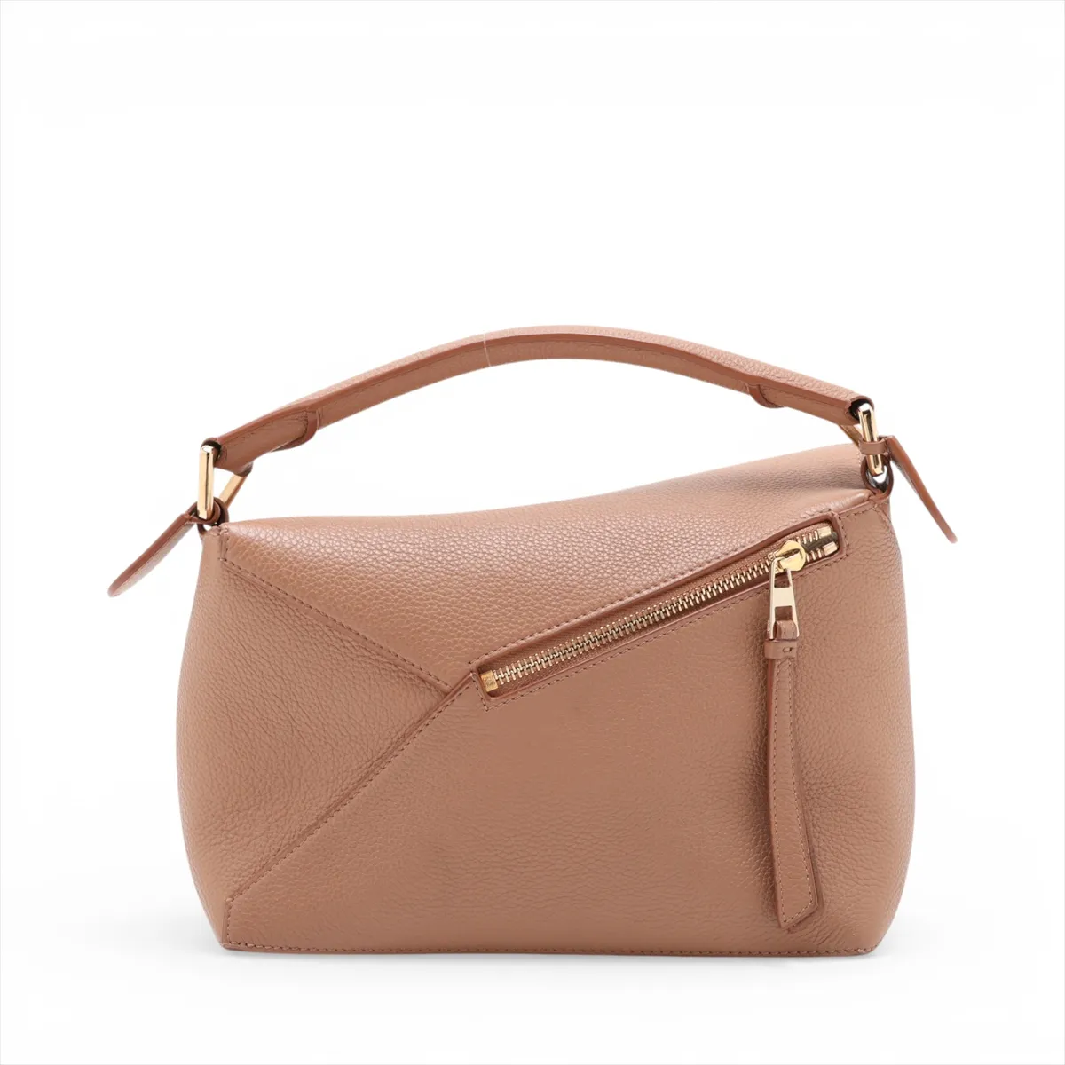 Puzzle Bag Small Leather 2-Way Handbag Brown — view 2