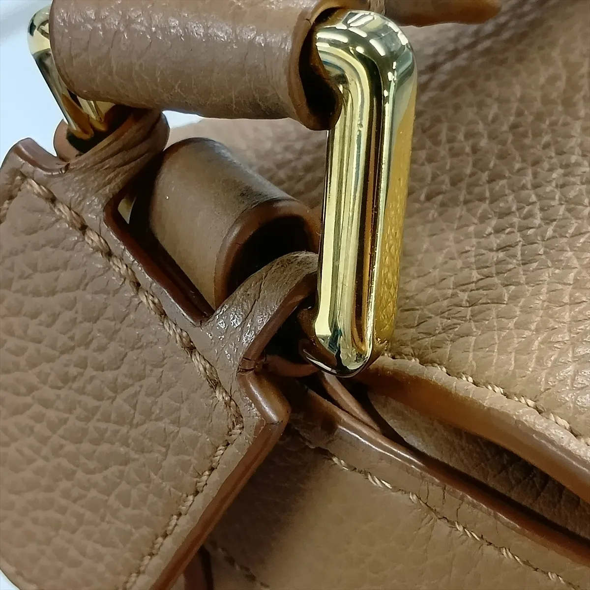 Puzzle Bag Small Leather 2-Way Handbag Brown — view 15