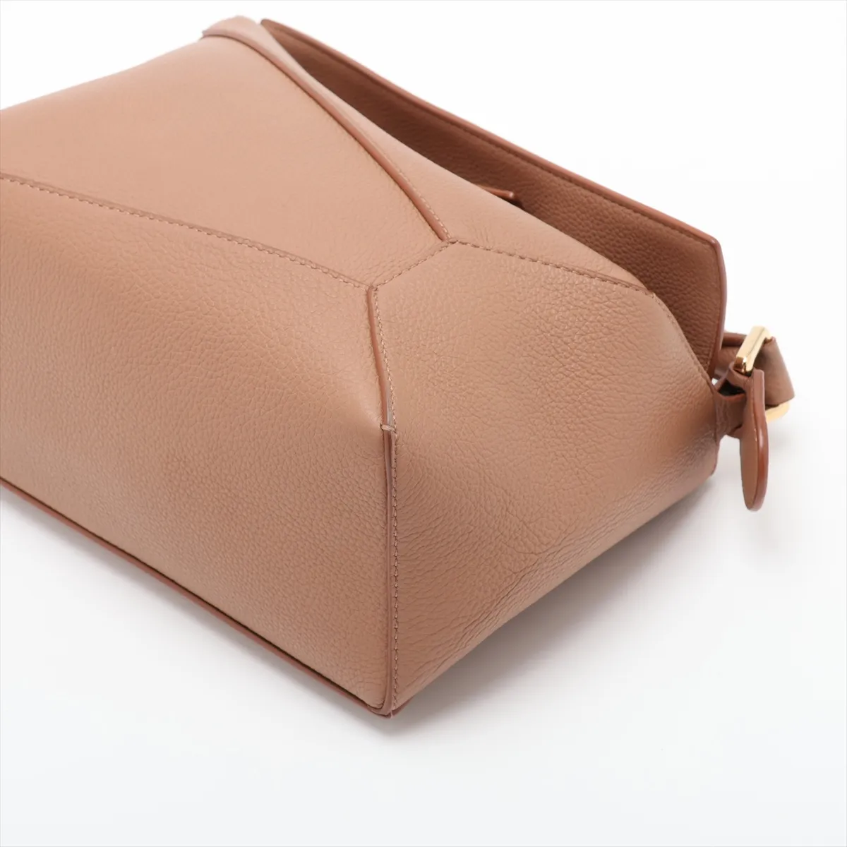Puzzle Bag Small Leather 2-Way Handbag Brown — view 3