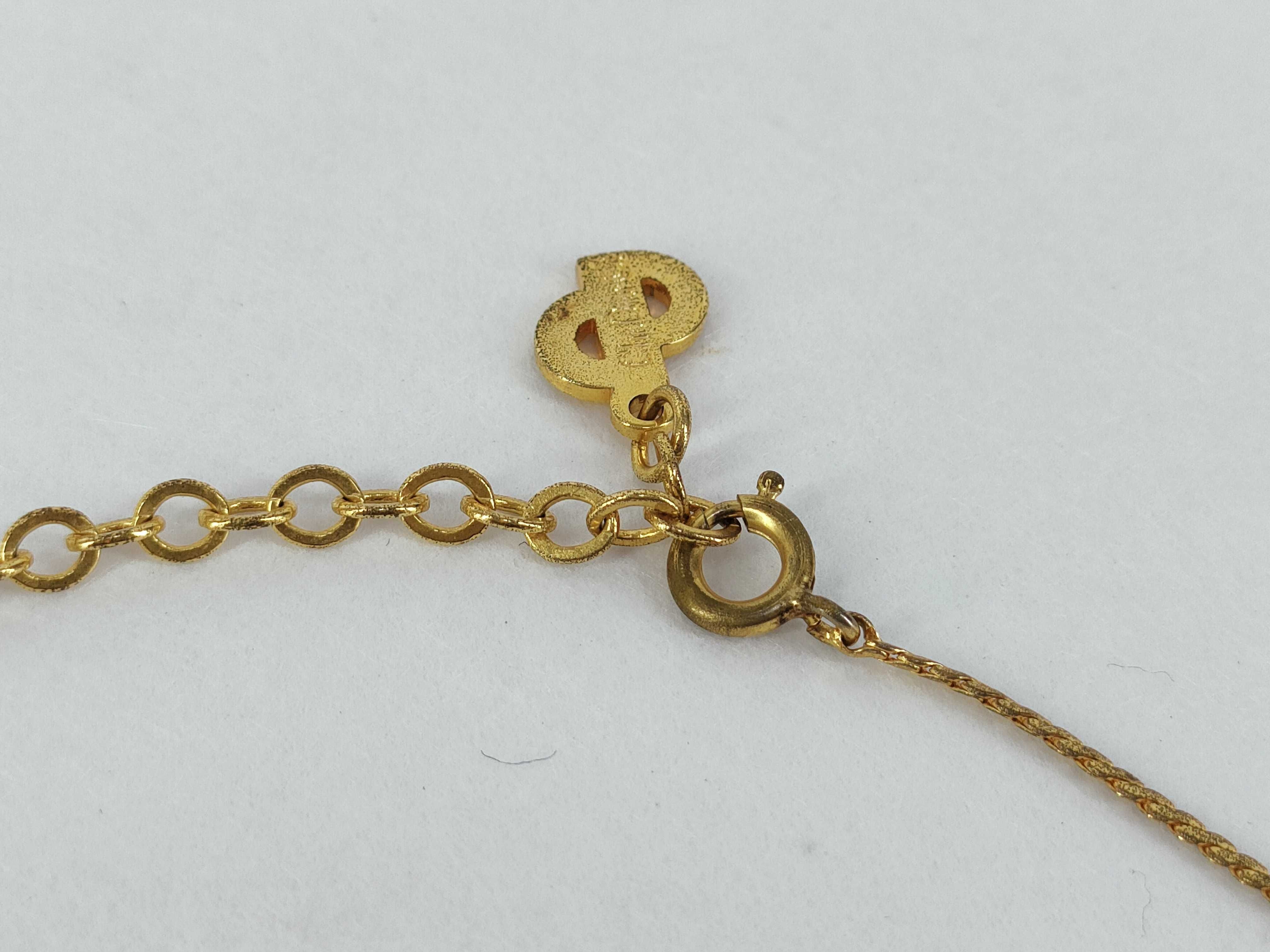 CD Logo Gold Necklace — view 3