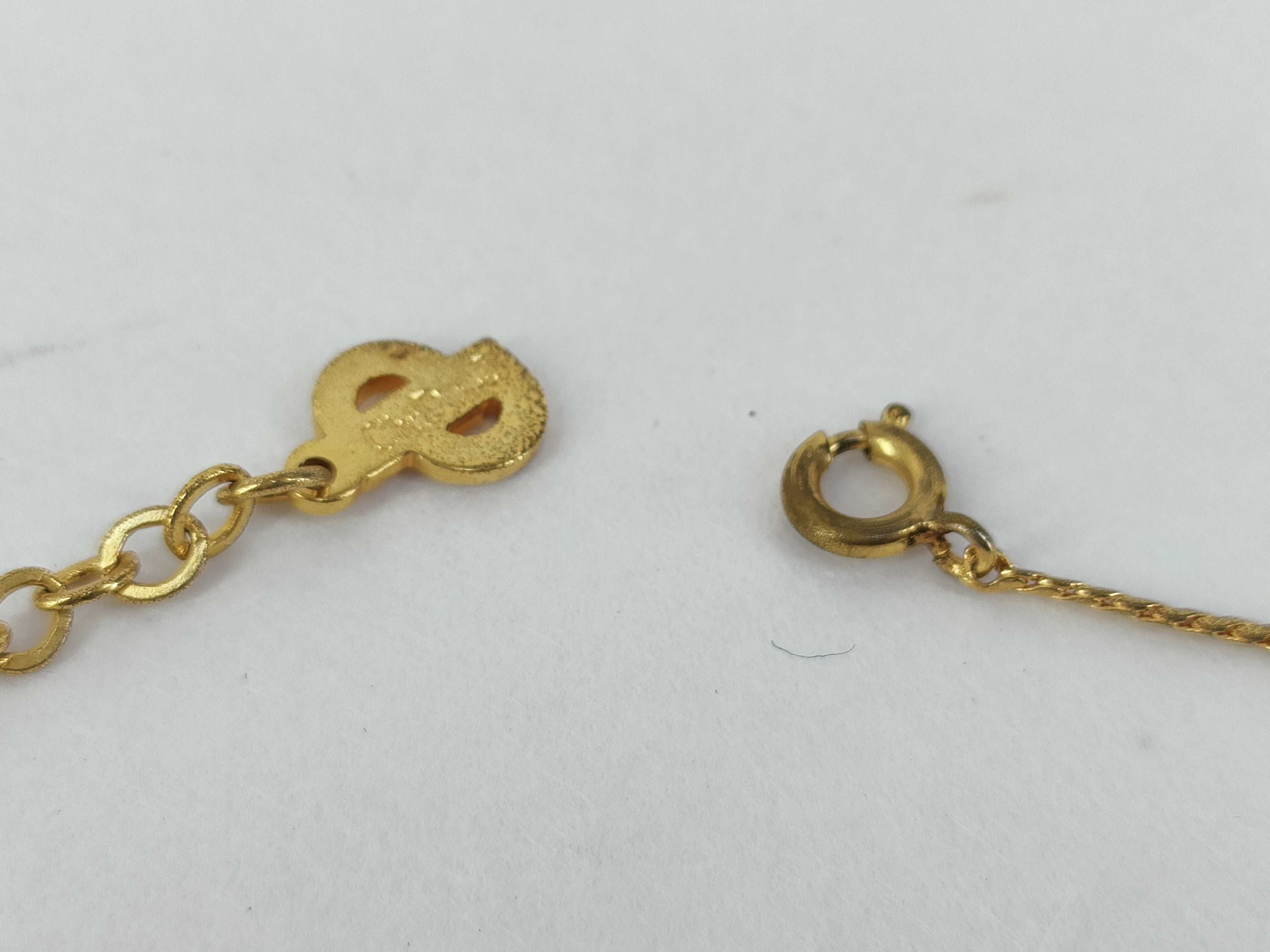 CD Logo Gold Necklace — view 5
