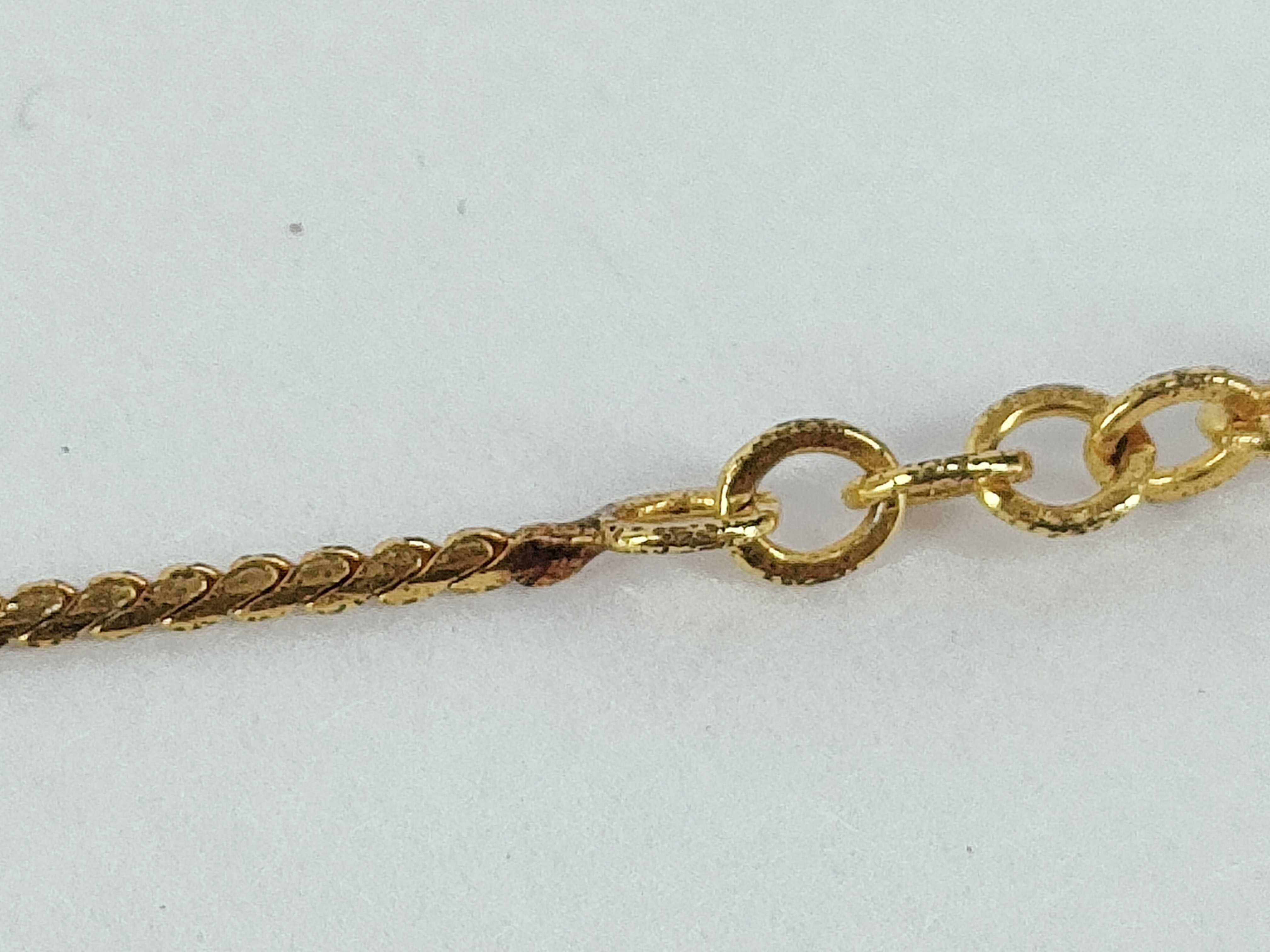 CD Logo Gold Necklace — view 9