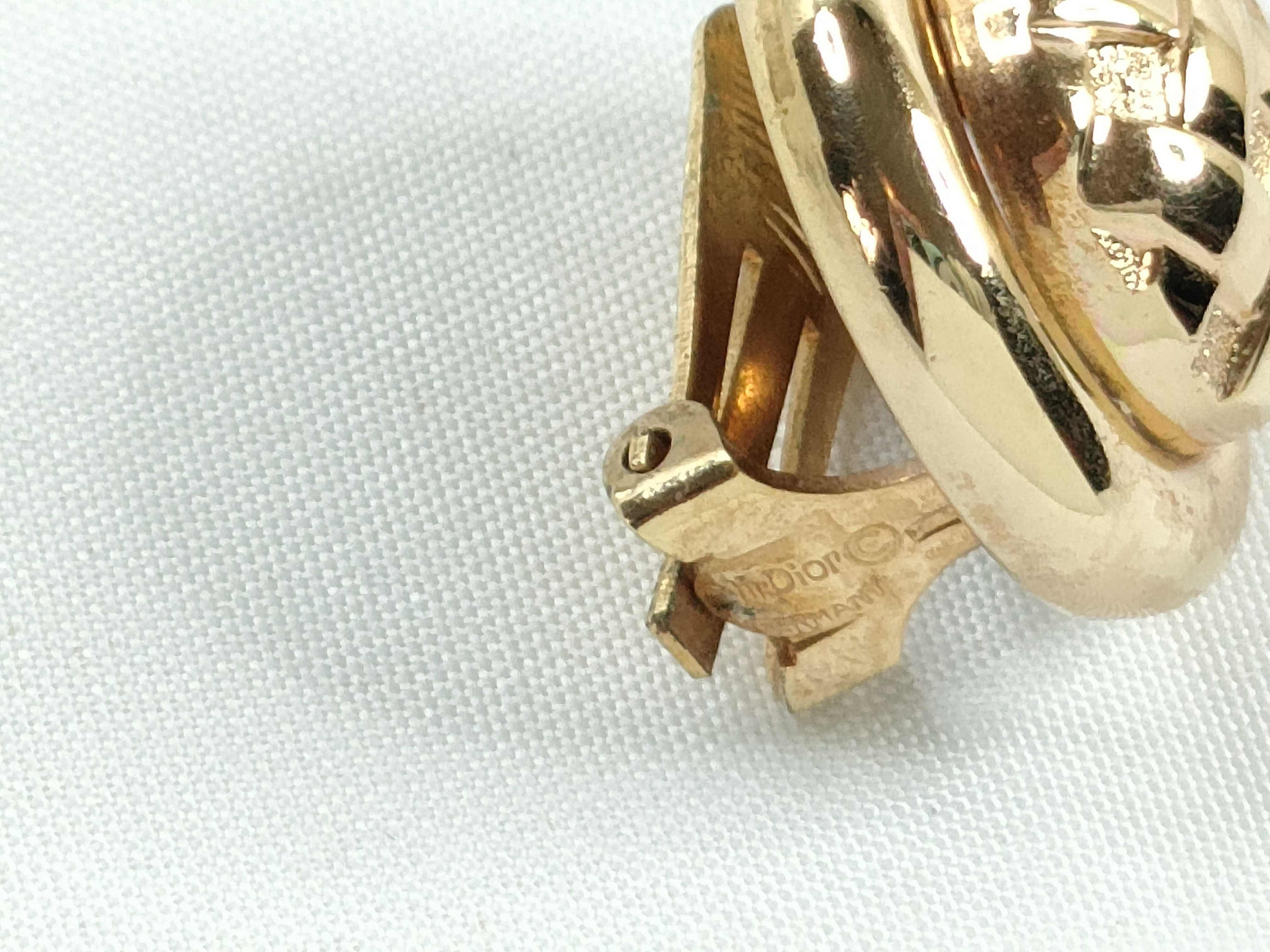 Christian Earrings, Braided Design, Gold Earrings — view 8