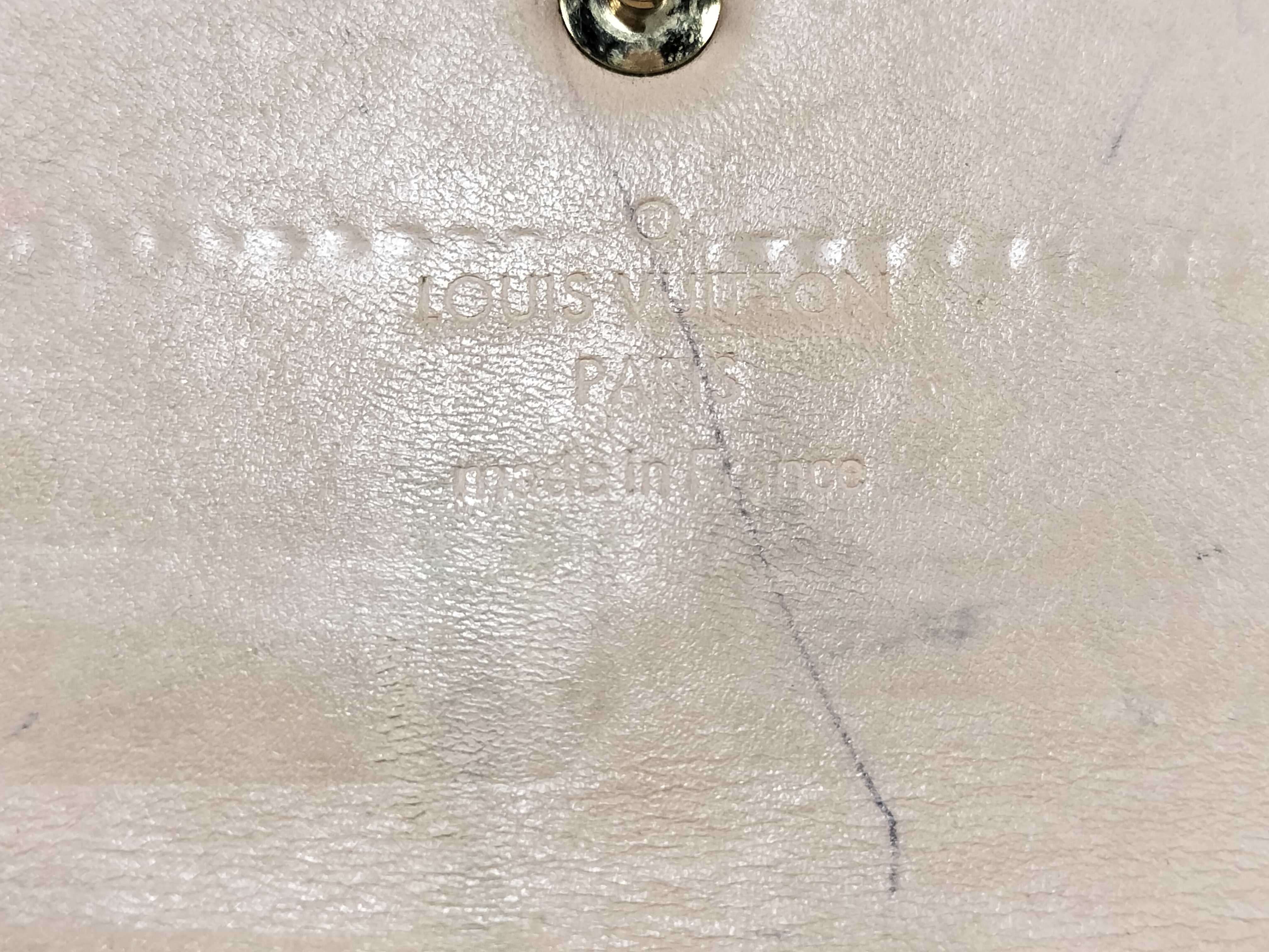 Vernis LV Wallet Portefeuille Sarah Beige — view 13
