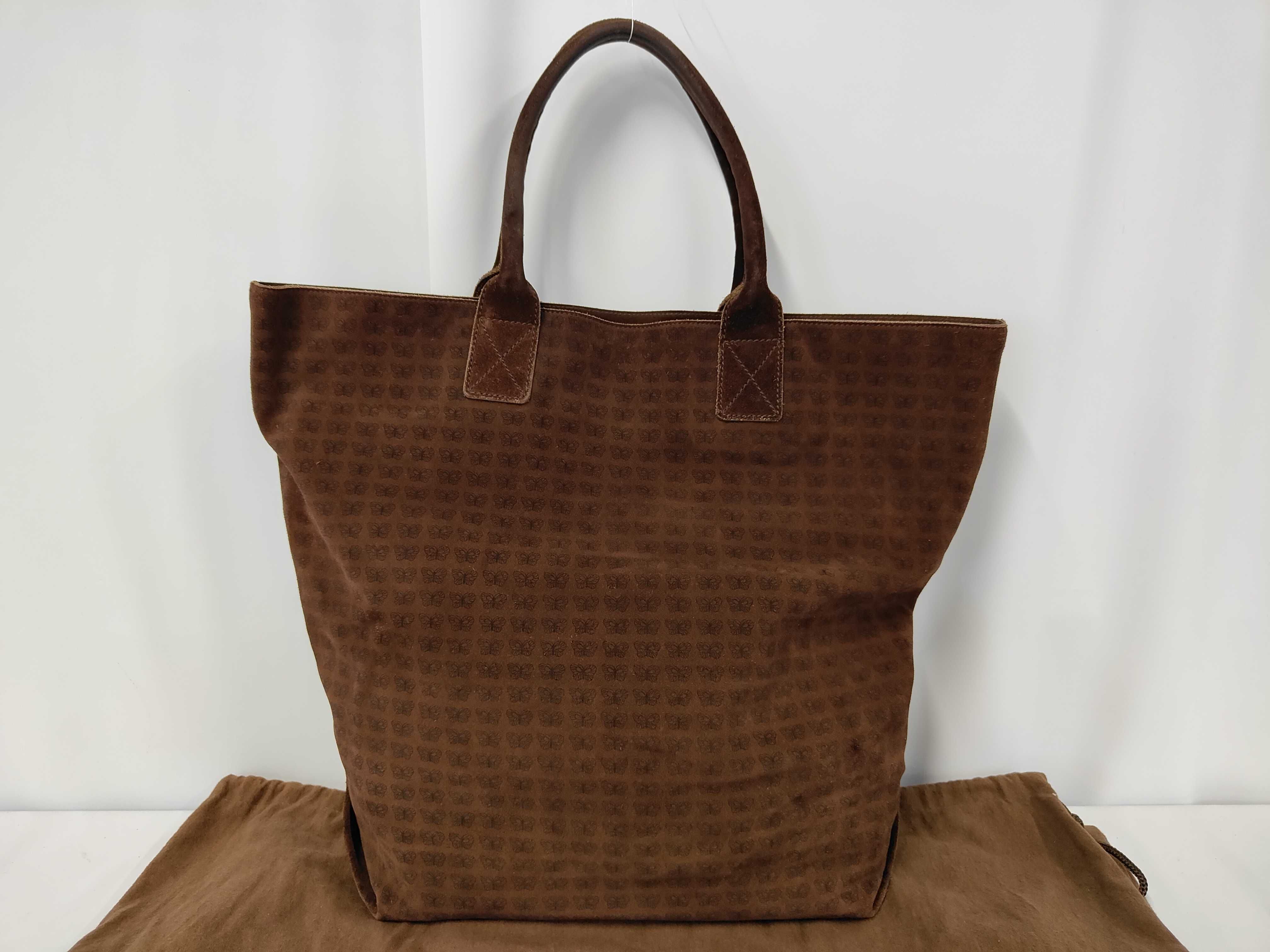 Tote Bag Butterfly Pattern Suede Women's Handbag