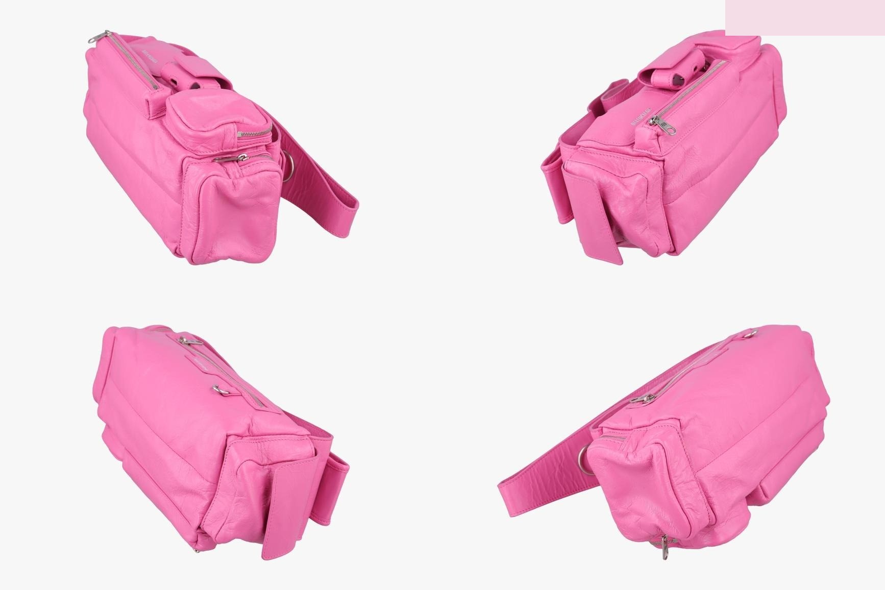 Super Busy XS Sling Bag, Leather, Pink — view 4