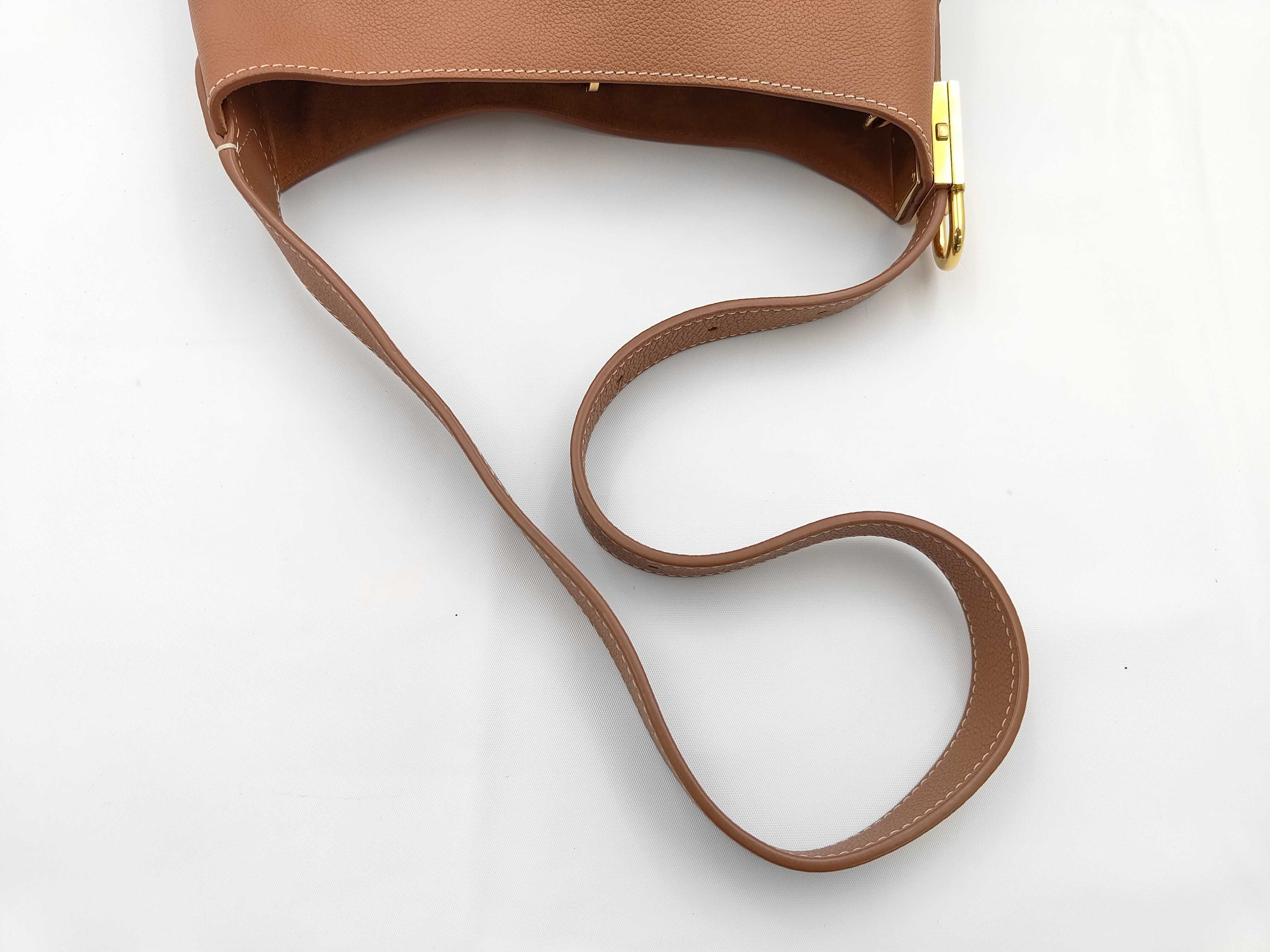 Low Key Hobo PM Cognac M25354 RFID Shoulder Bag — view 3