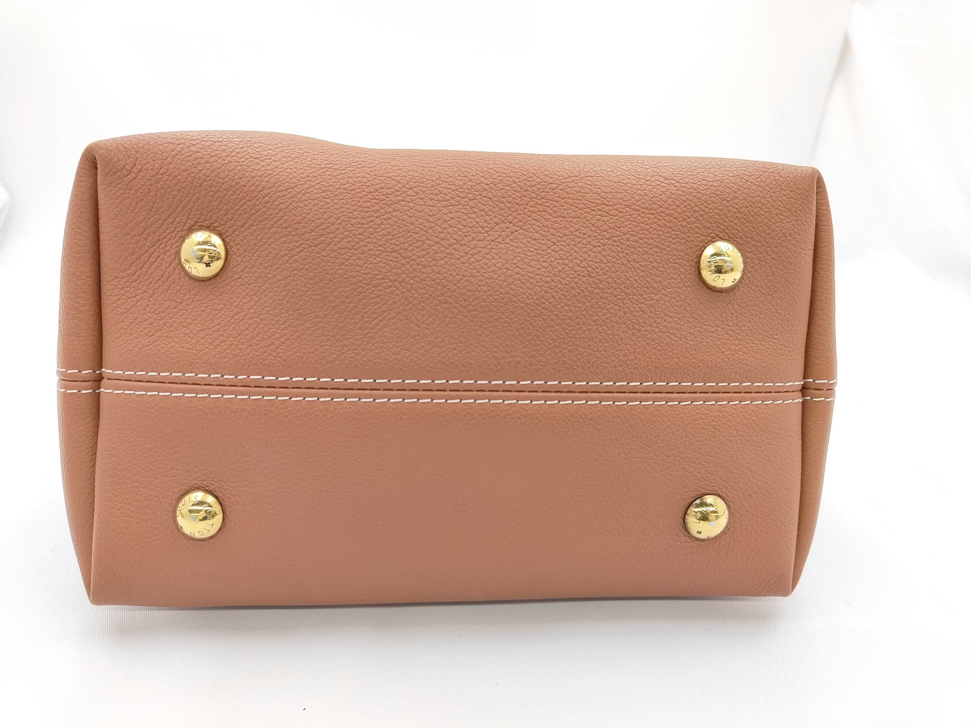 Low Key Hobo PM Cognac M25354 RFID Shoulder Bag — view 5
