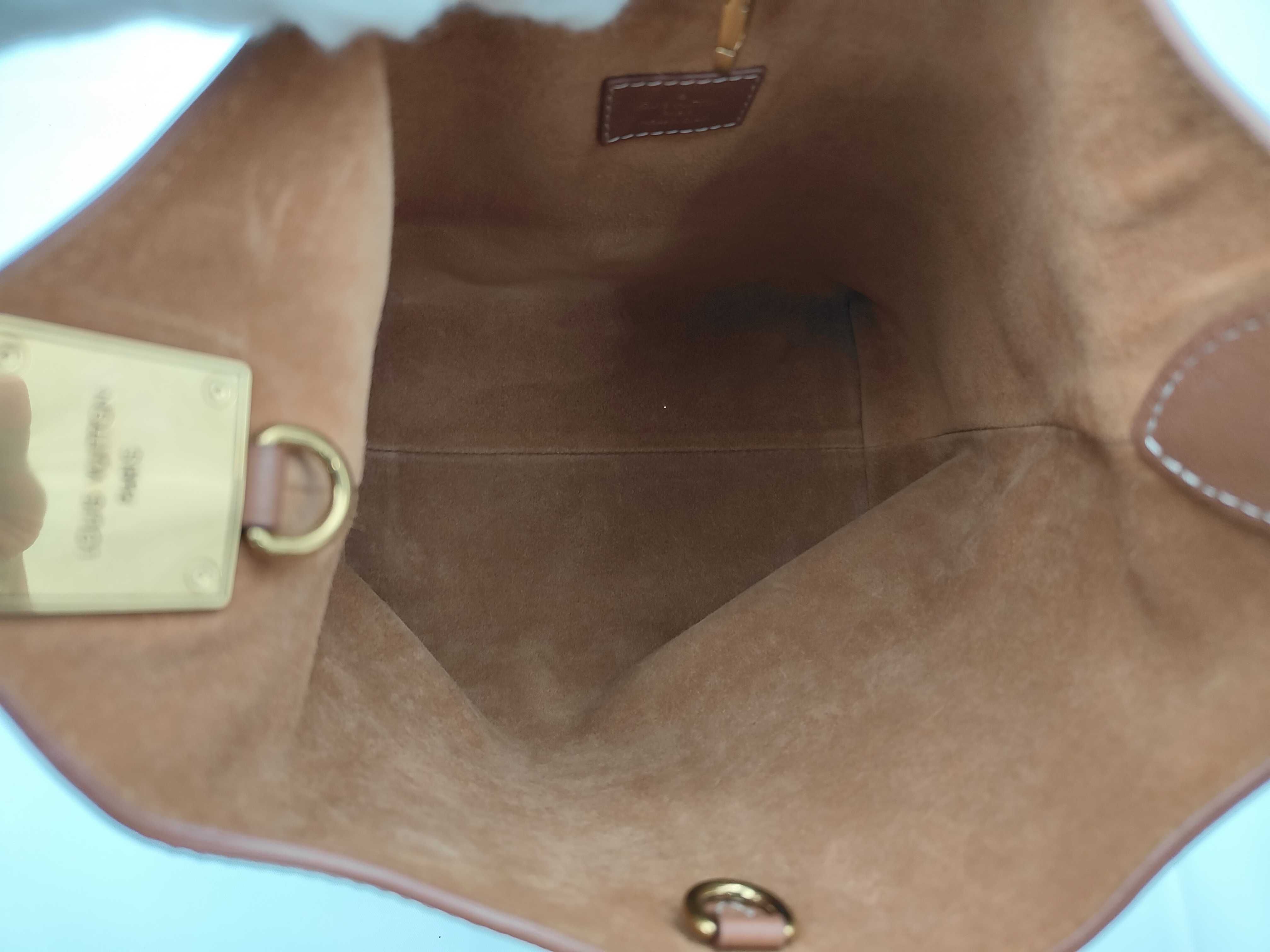 Low Key Hobo PM Cognac M25354 RFID Shoulder Bag — view 8