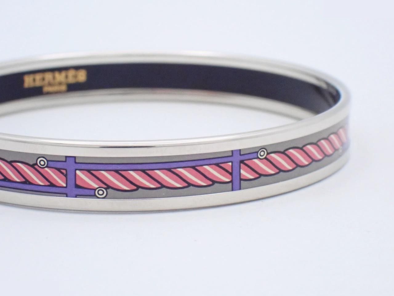Other Line Precious Metal Enamel Bangle Wrist circumference approx. 20cm — view 3