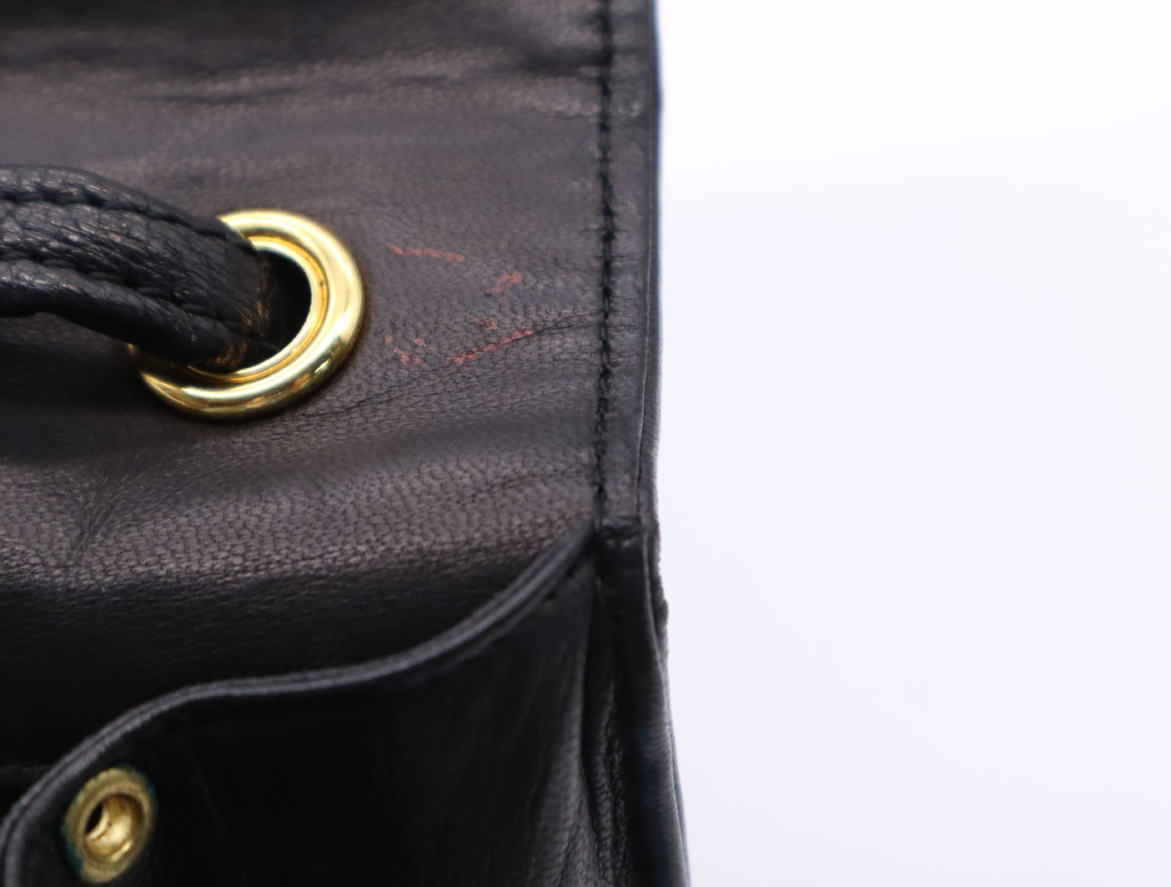 Lambskin Coco Mark Mini Shoulder Bag, Black, Gold Hardware, Seal, Card Holder, 1070299 Shoulder Bag — view 13