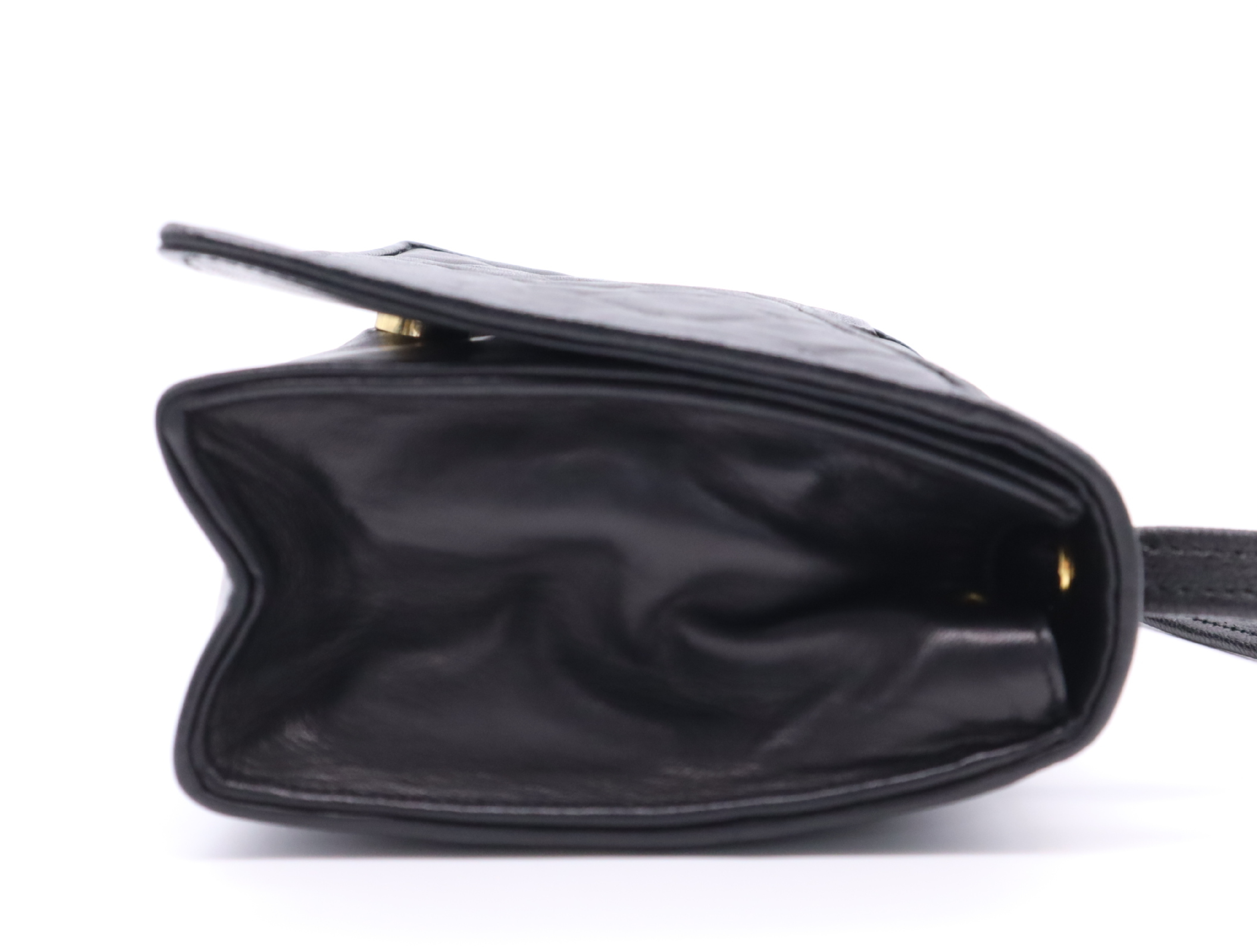 Lambskin Coco Mark Mini Shoulder Bag, Black, Gold Hardware, Seal, Card Holder, 1070299 Shoulder Bag — view 5
