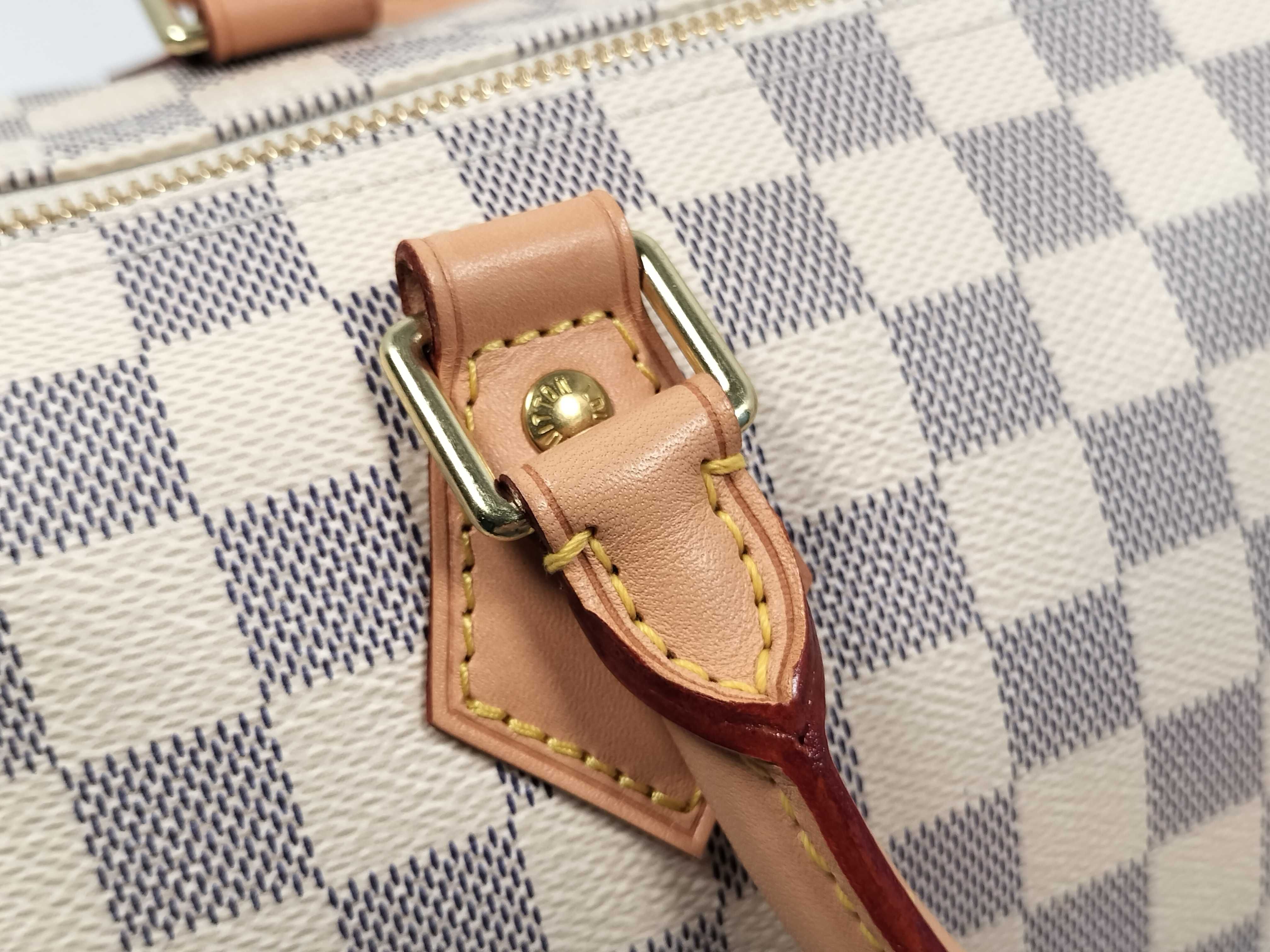 Damier Azur LV Damier Azur Speedy 30 N41533 MB3148 Boston Bag — view 5