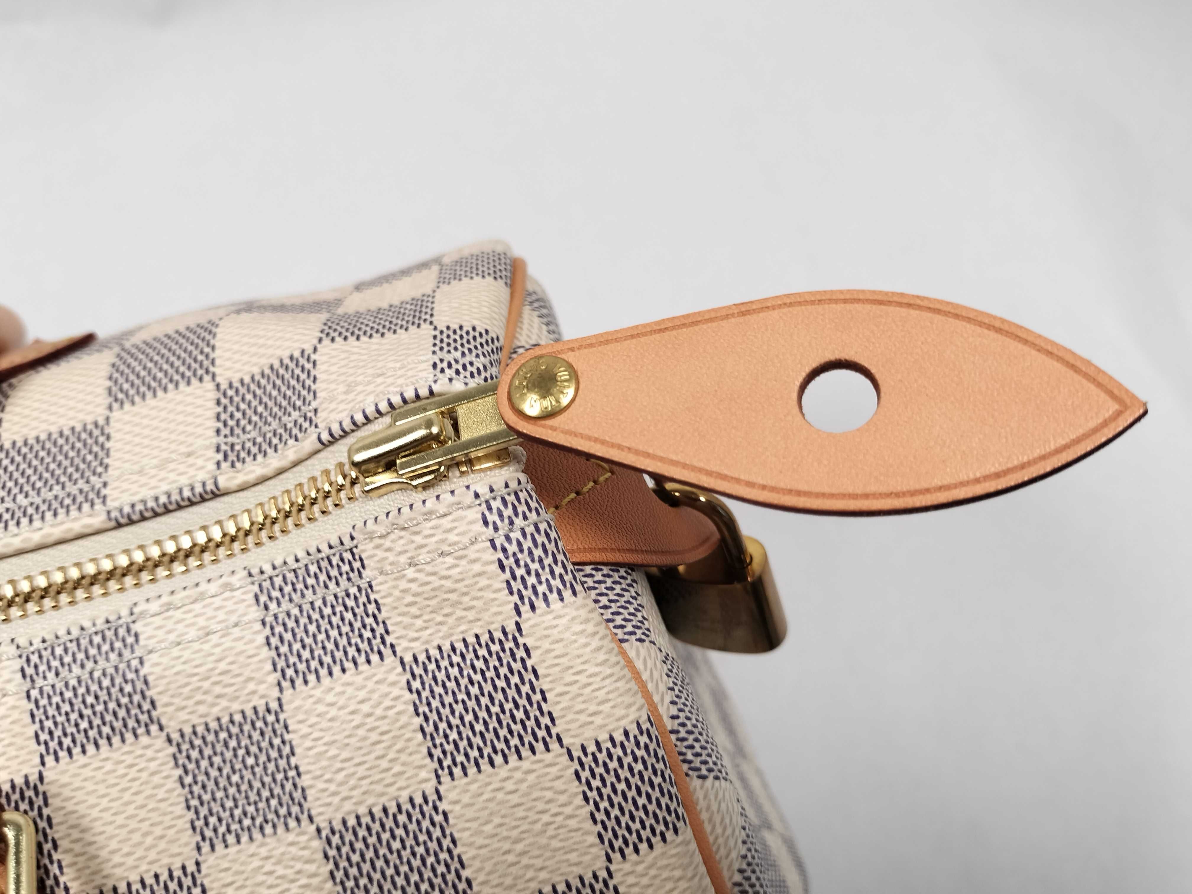 Damier Azur LV Damier Azur Speedy 30 N41533 MB3148 Boston Bag — view 9