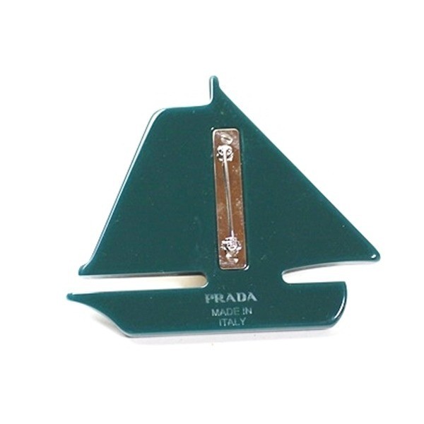pin brooch, yacht shape — view 2