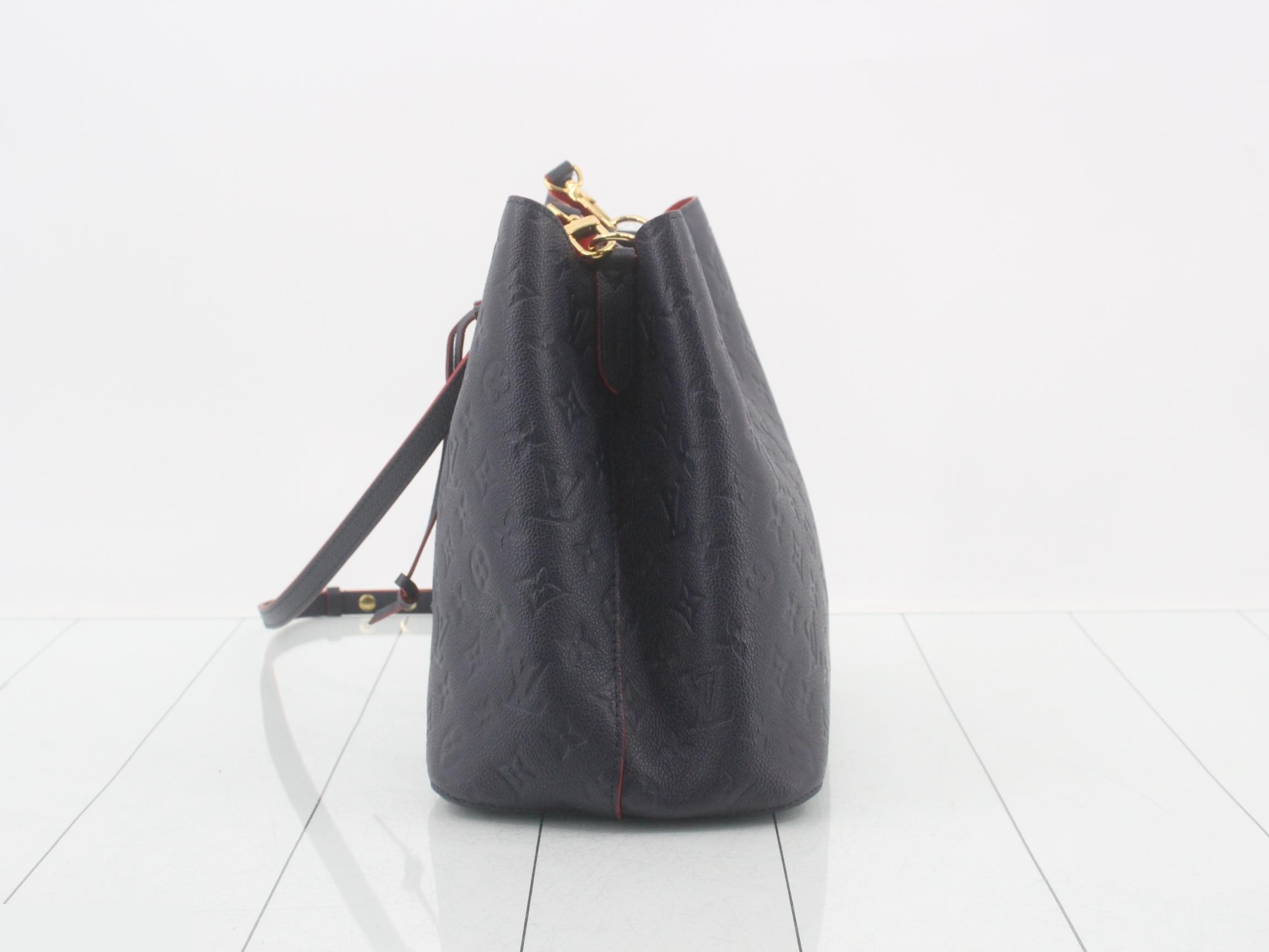 Monogram Empreinte NeoNoe Marine Rouge Shoulder Bag — view 3