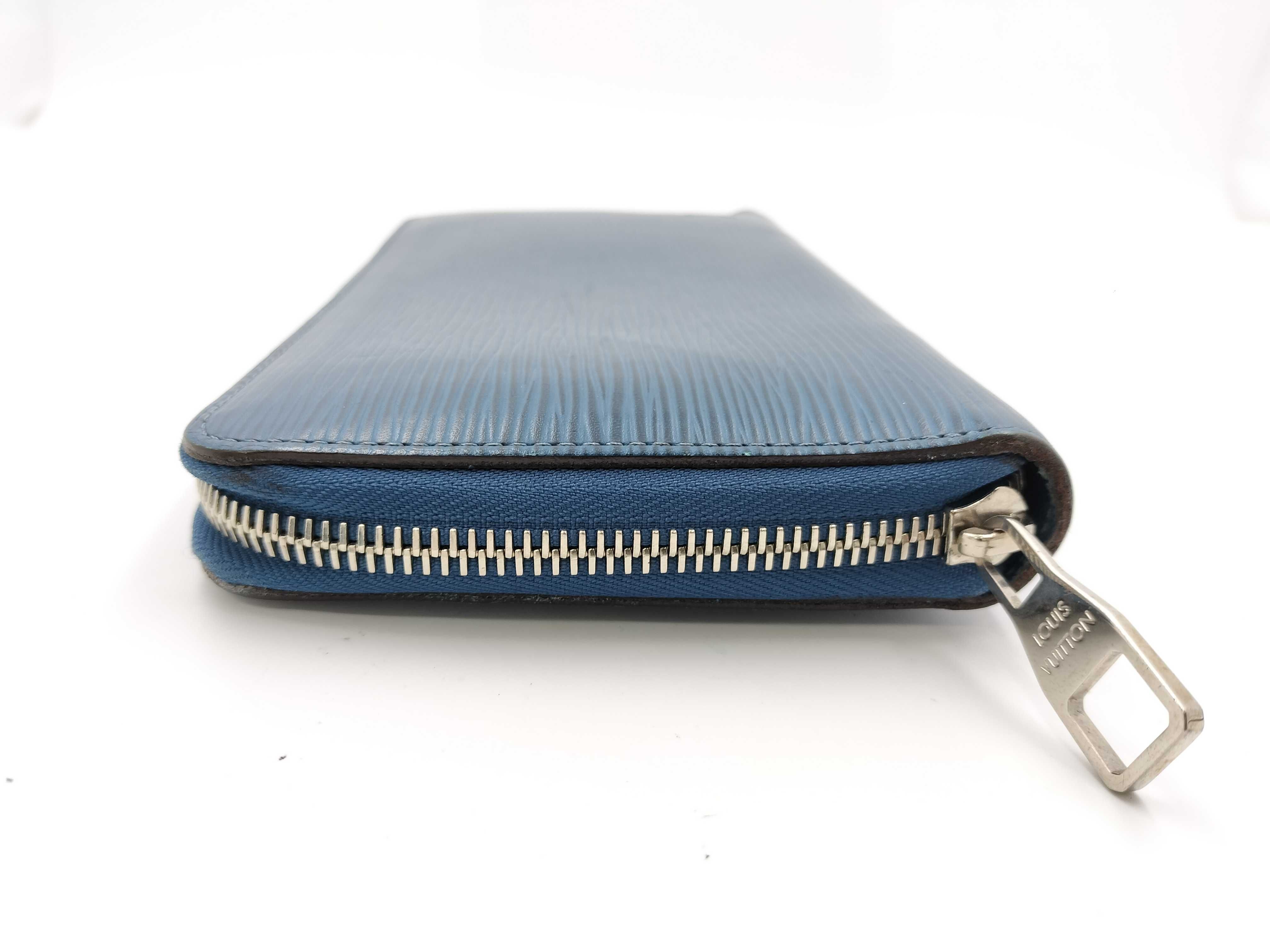 Epi Leather Round Zipper Long Wallet — view 4