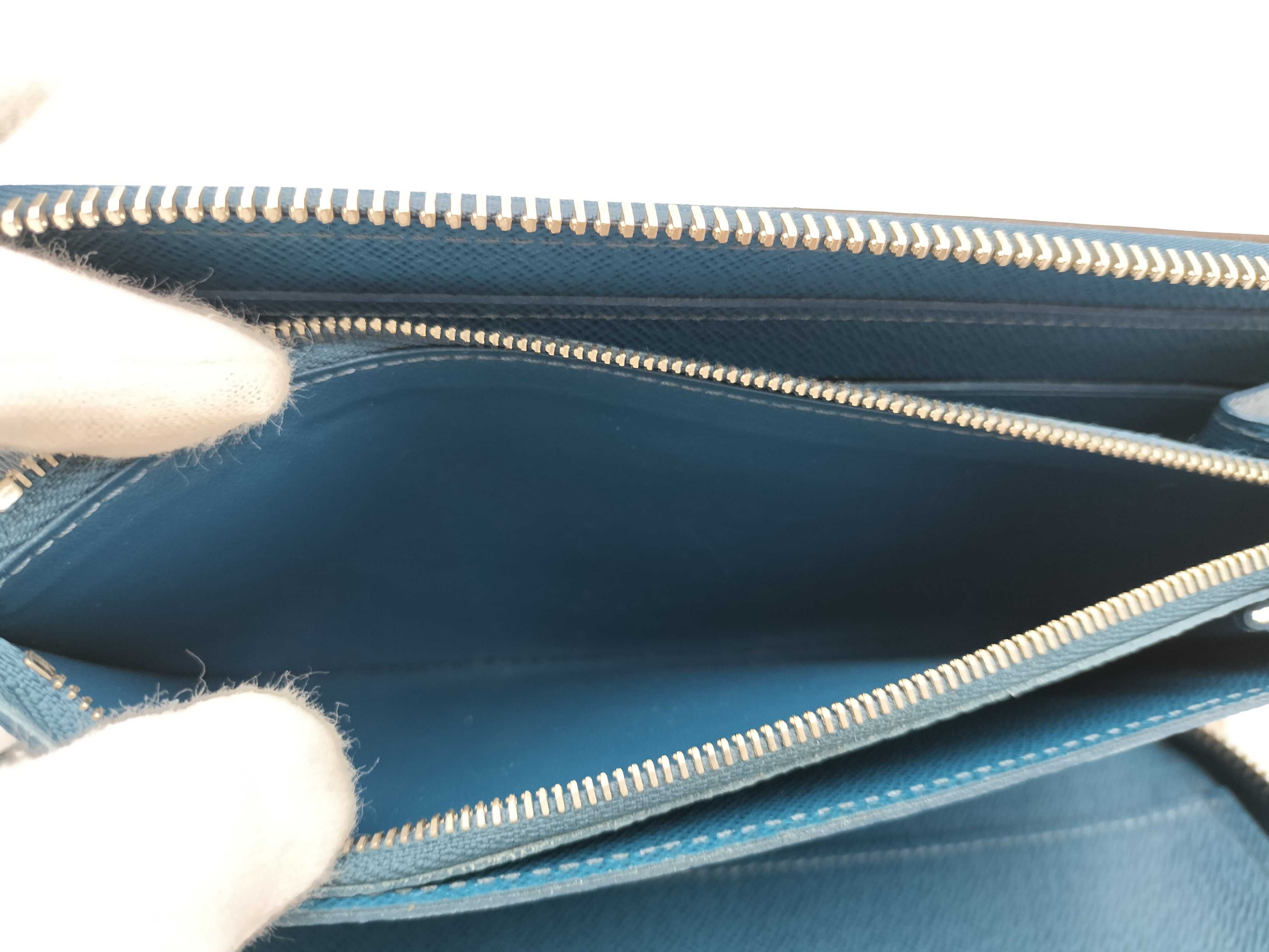 Epi Leather Round Zipper Long Wallet — view 9