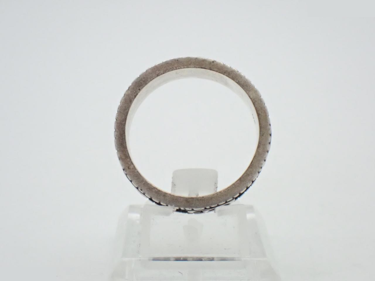 Double G Stripe Ring, SV925, 8.5g, Stamped 20, Actual Size #19 — view 3