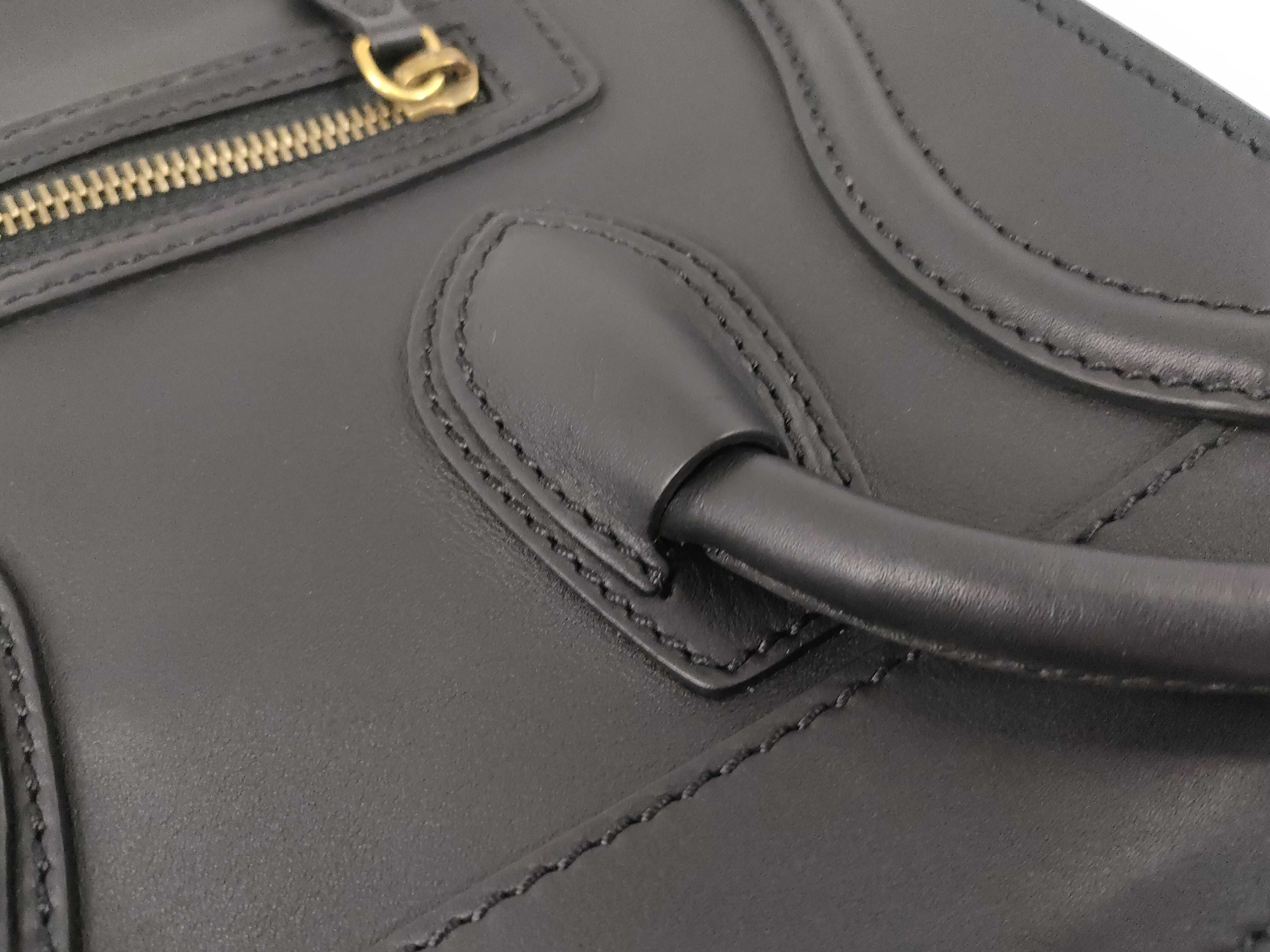 Luggage Micro Shopper Handbag (Black) — view 5