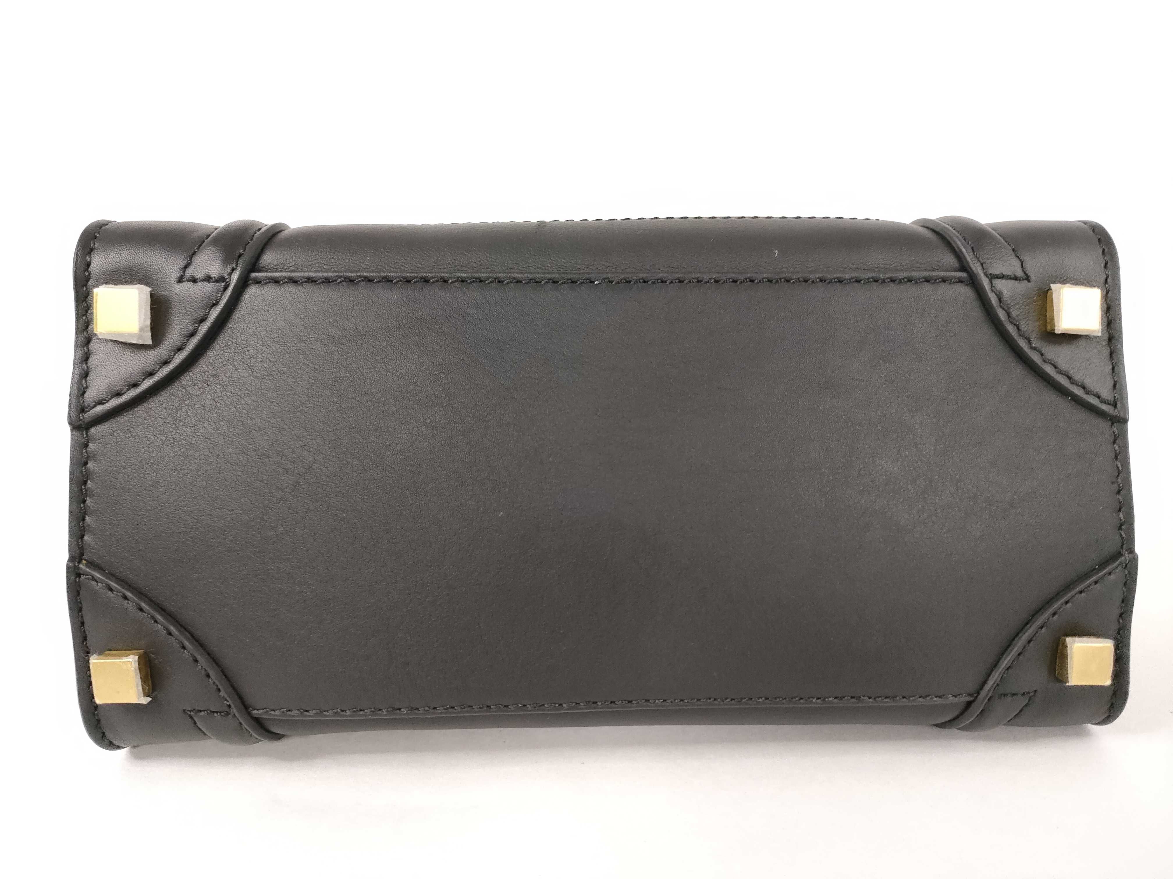 Luggage Micro Shopper Handbag (Black) — view 7