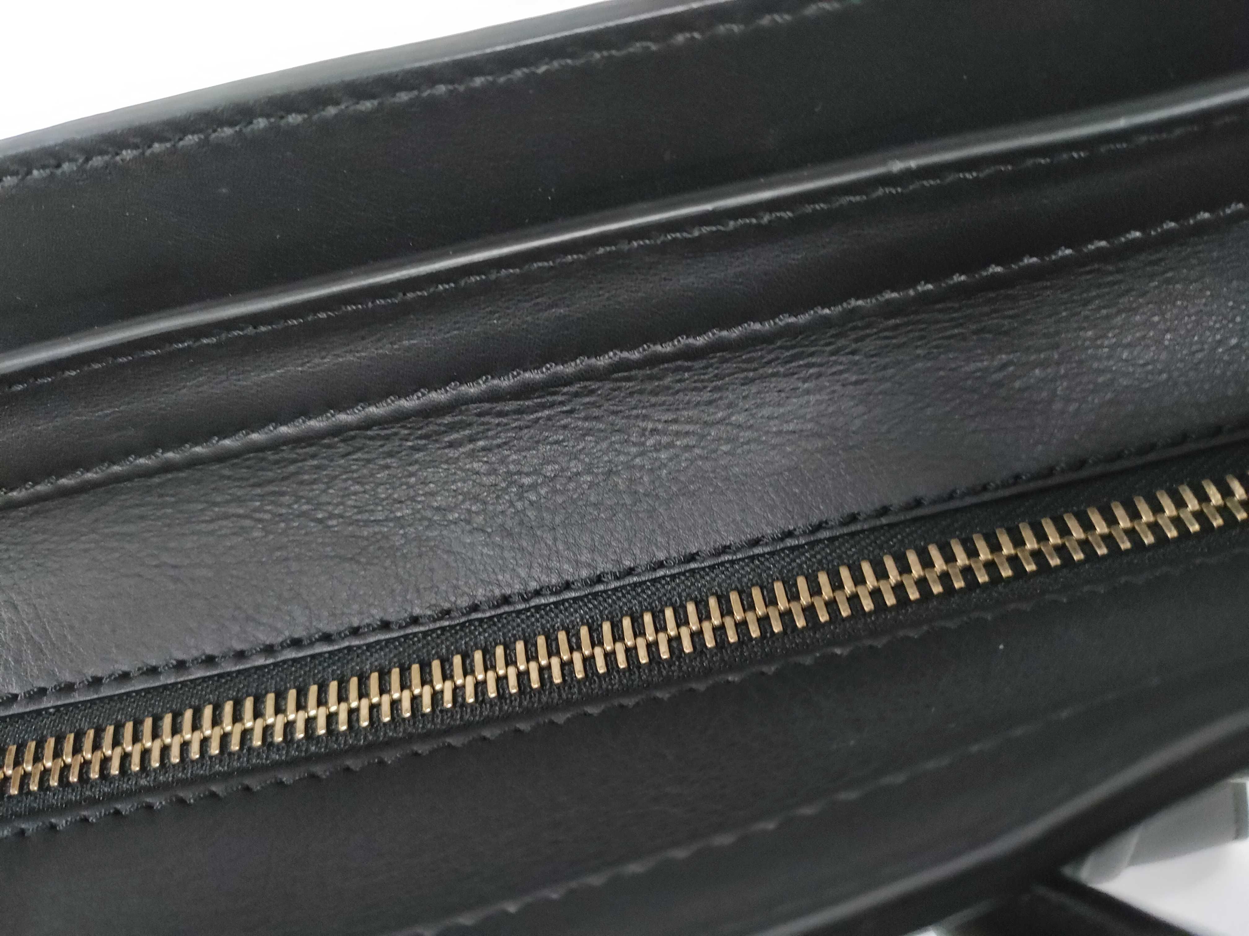 Luggage Micro Shopper Handbag (Black) — view 8