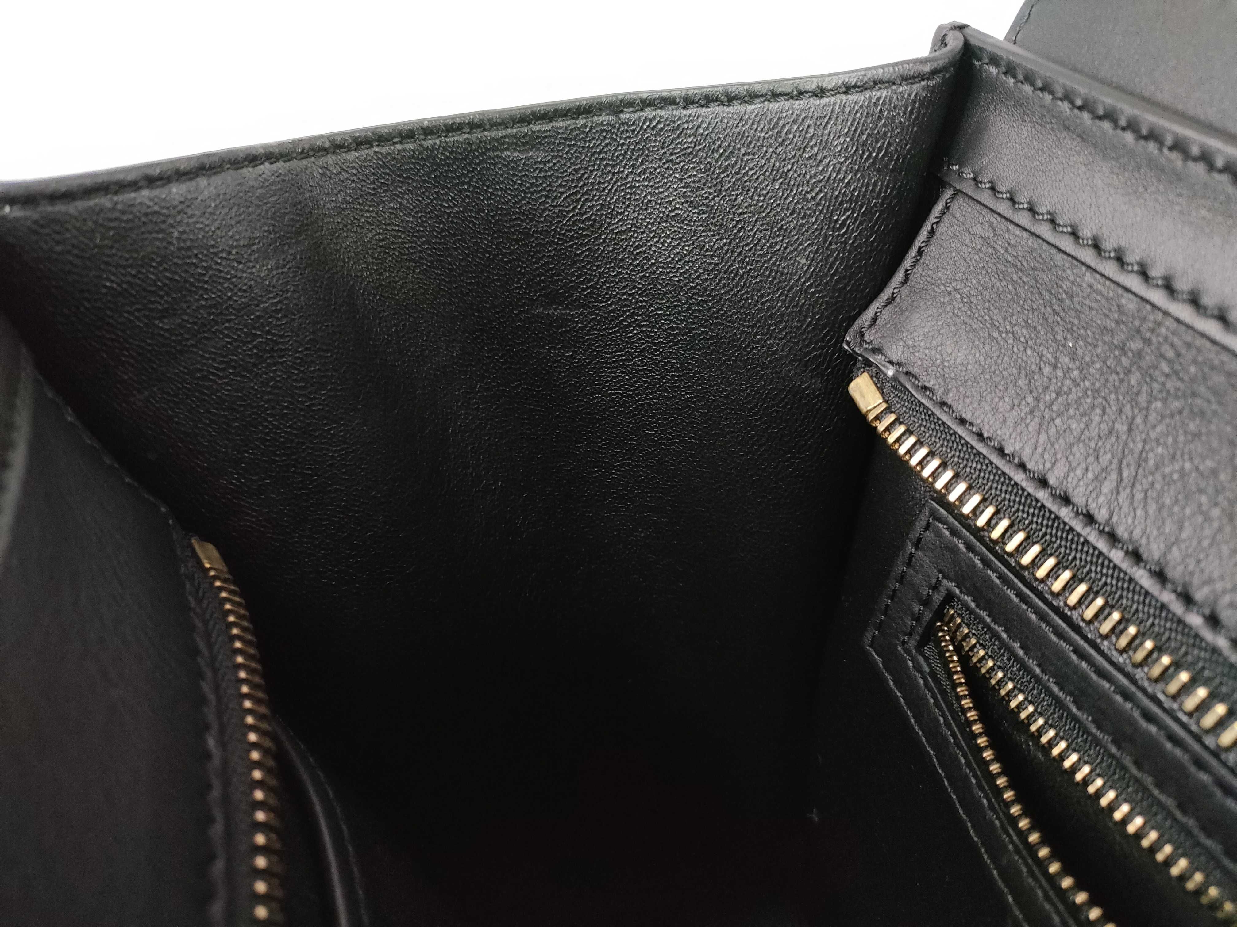 Luggage Micro Shopper Handbag (Black) — view 10