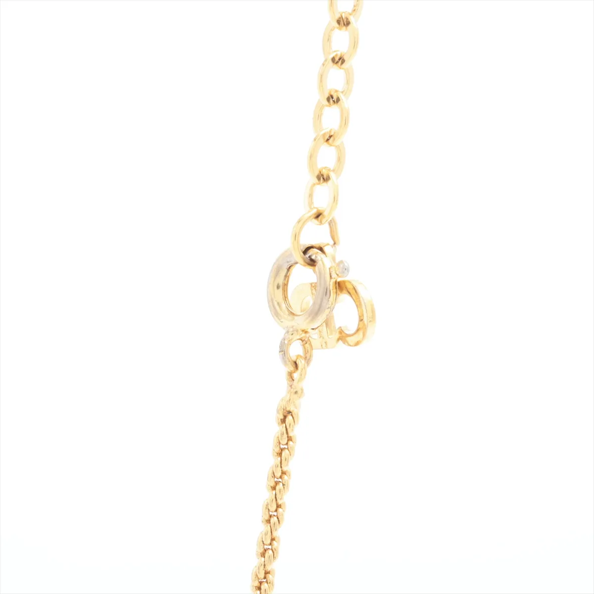 CD logo necklace, GP gold, — view 3