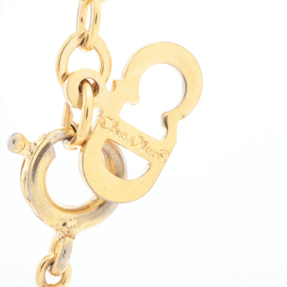 CD logo necklace, GP gold, — view 4