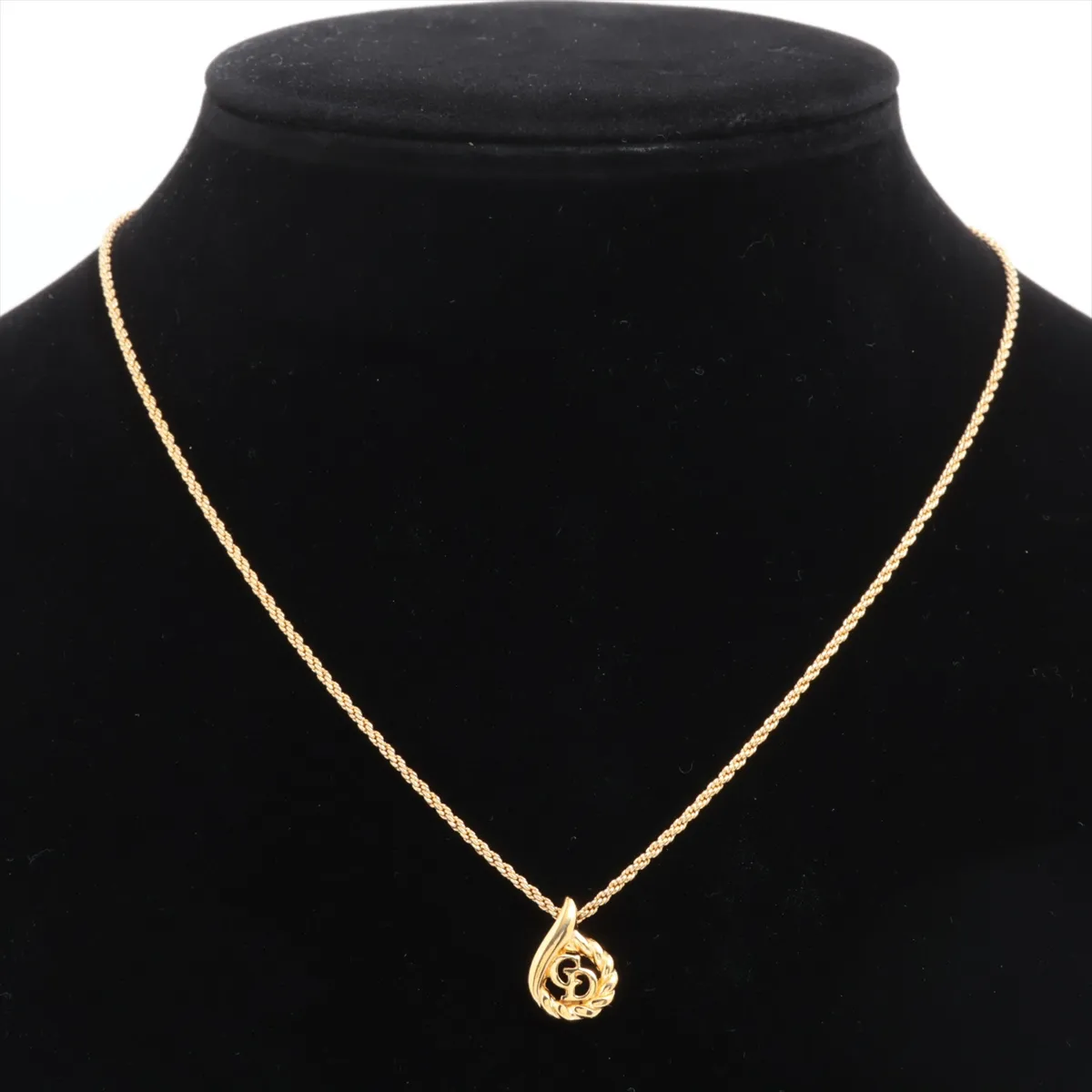CD logo necklace, GP gold, — view 5