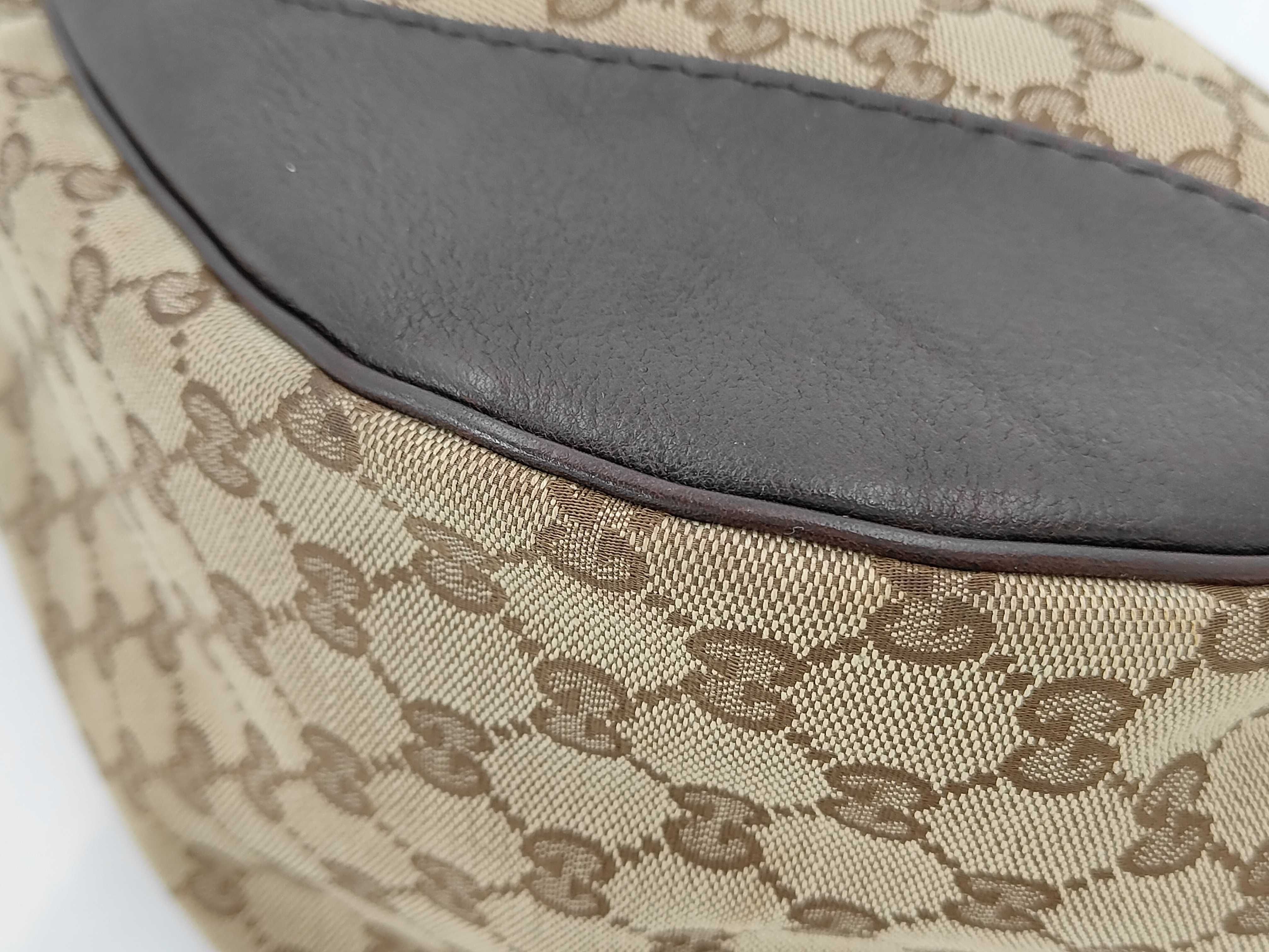 Jacquard Canvas Interlocking G Charlotte Hobo Shoulder Bag Tote Bag — view 4