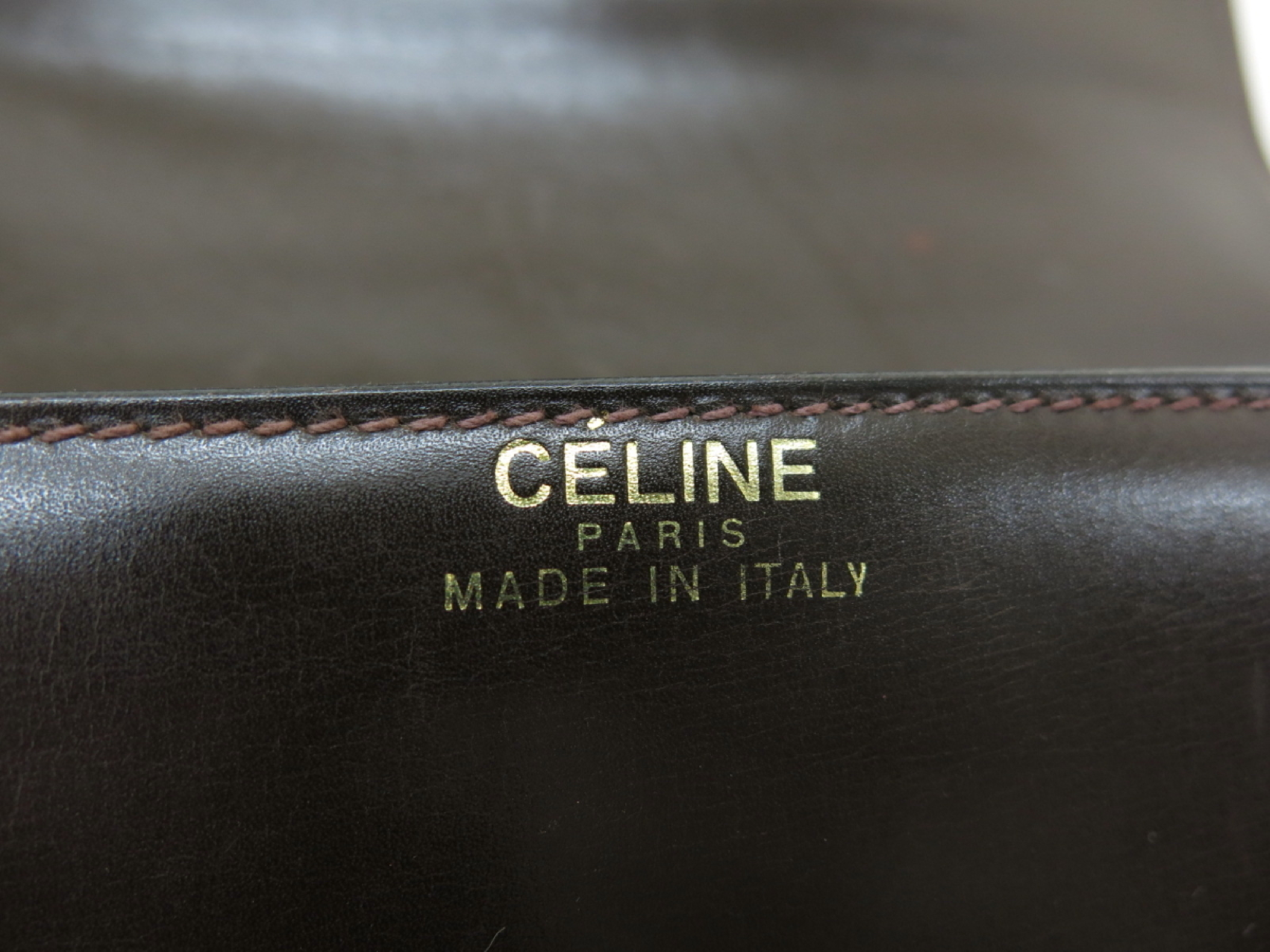 Calfskin Carriage Hardware Brown Shoulder Bag — view 8