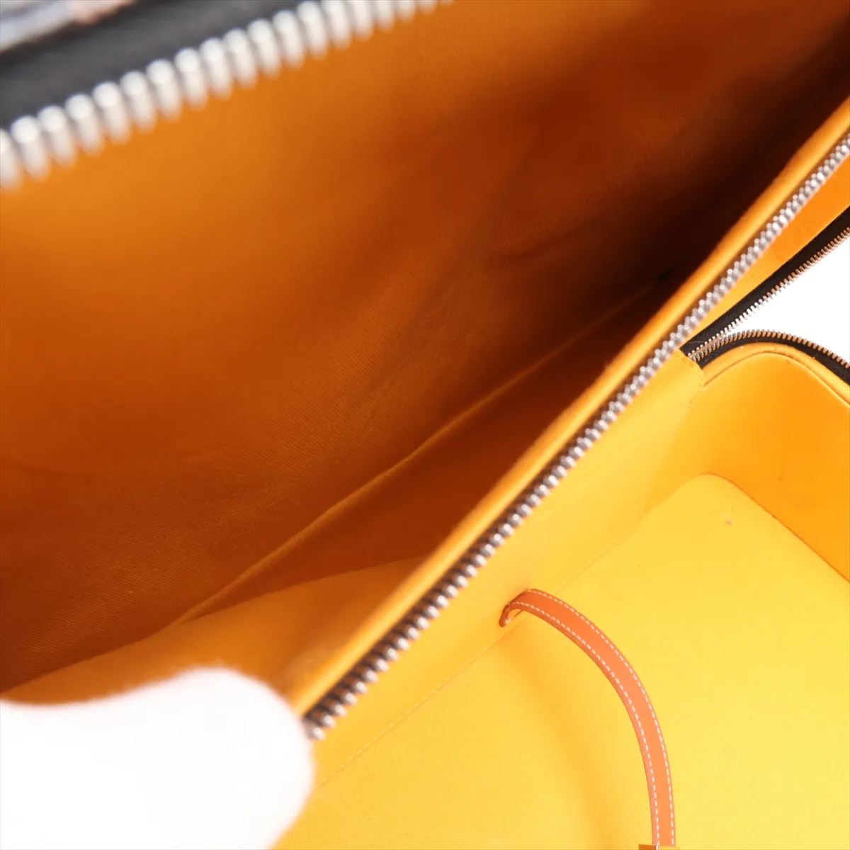 [Individually packaged] Goyard Trolley PVC x Leather Carry Case Black x Brown — view 7
