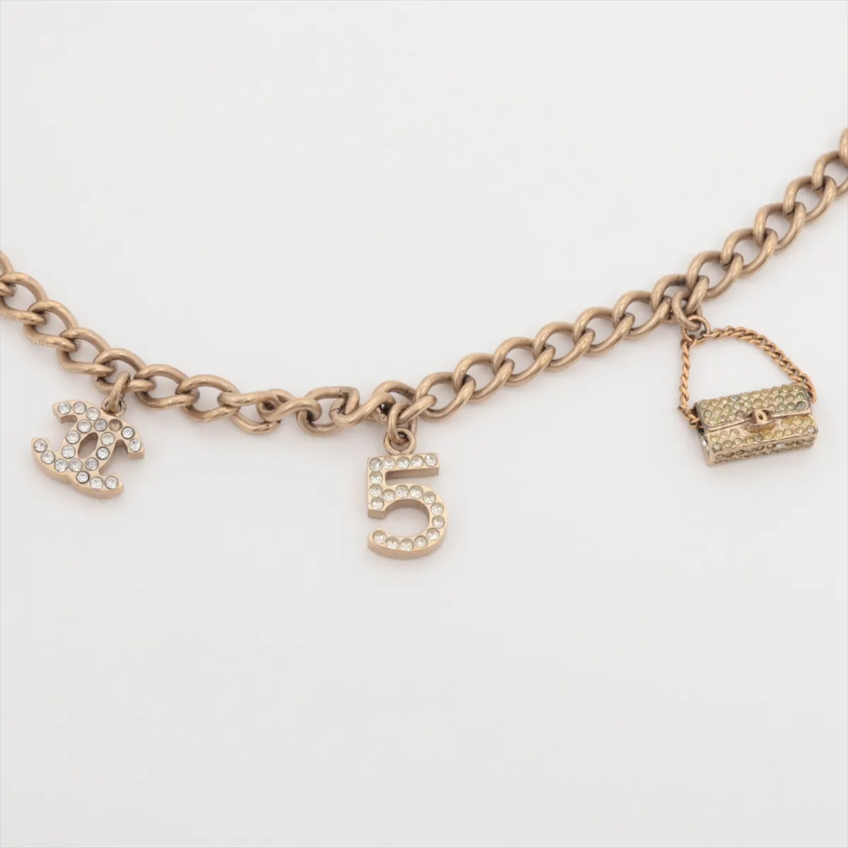 Coco Mark Icon 05A Choker GP x Rhinestone Gold. Shows — view 2