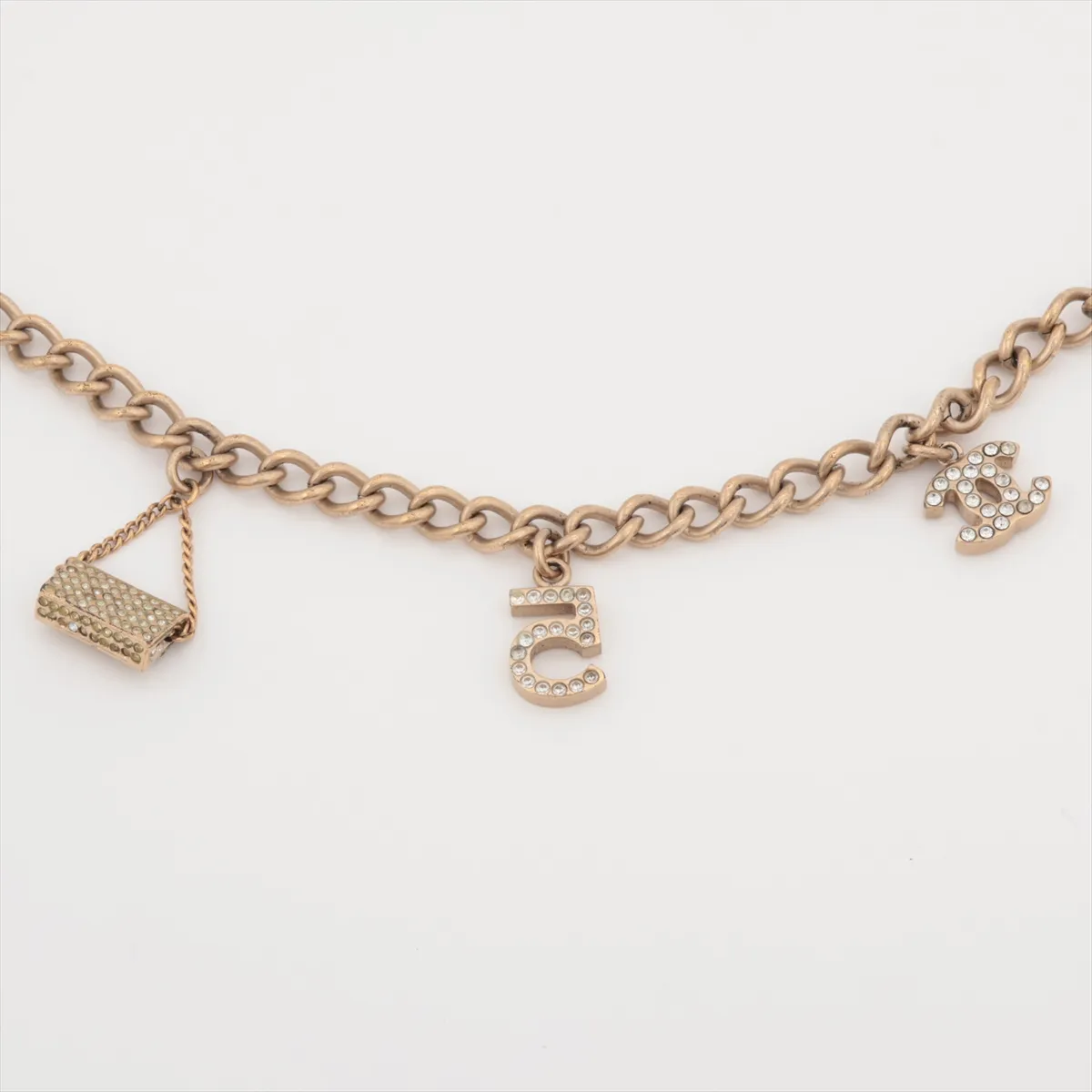 Coco Mark Icon 05A Choker GP x Rhinestone Gold. Shows — view 3