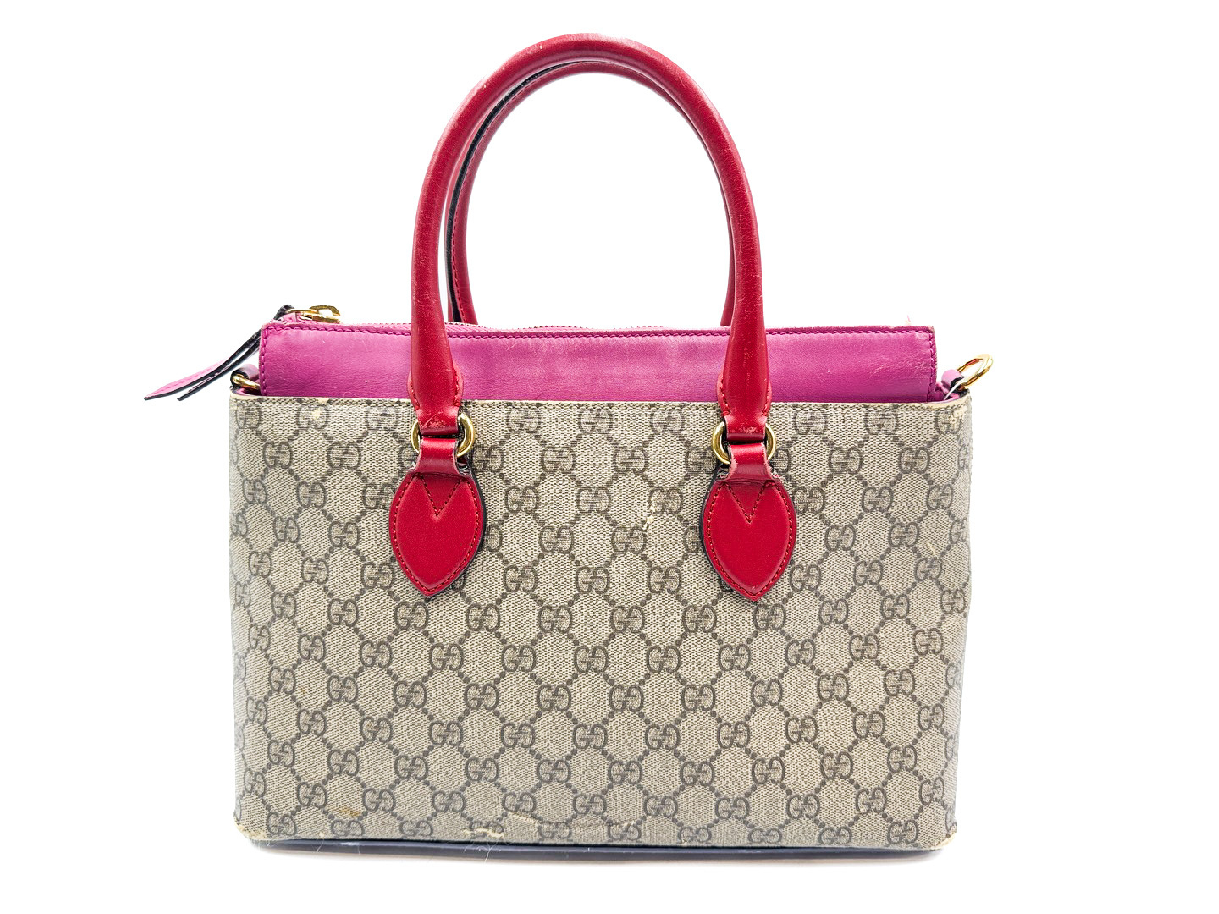 GG Supreme Gold Hardware Leather Handbag 409534 — view 2