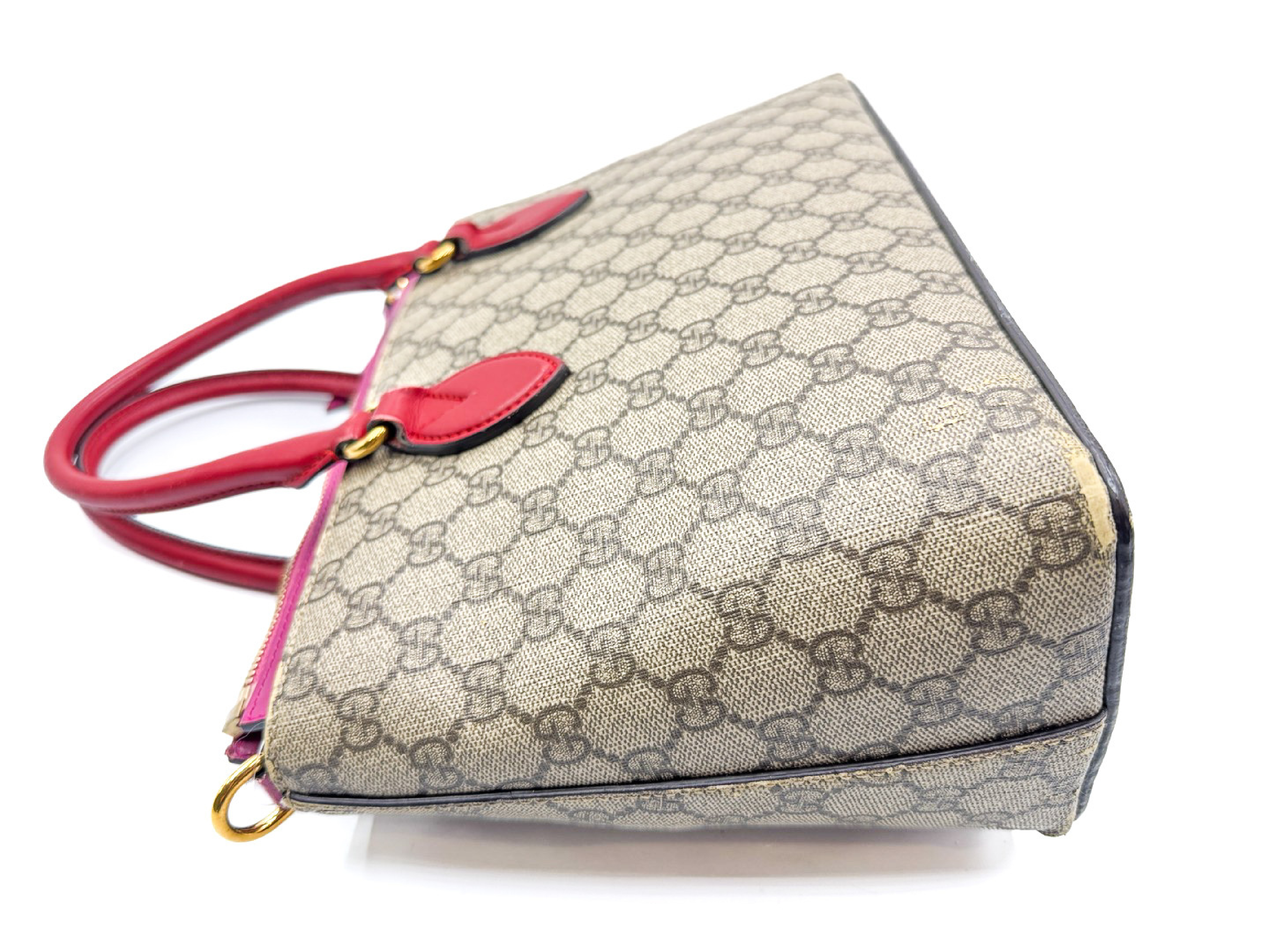 GG Supreme Gold Hardware Leather Handbag 409534 — view 5