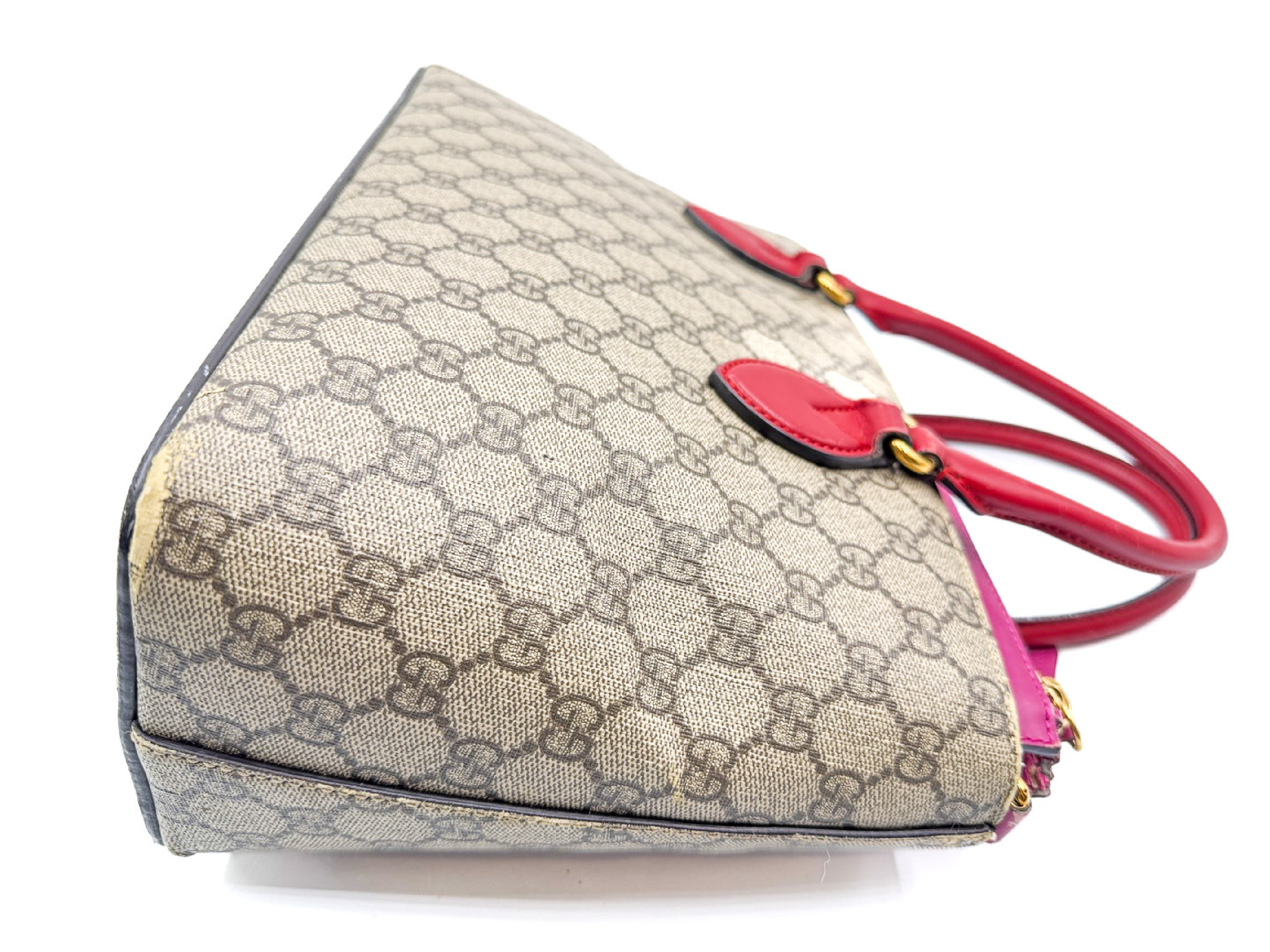 GG Supreme Gold Hardware Leather Handbag 409534 — view 6